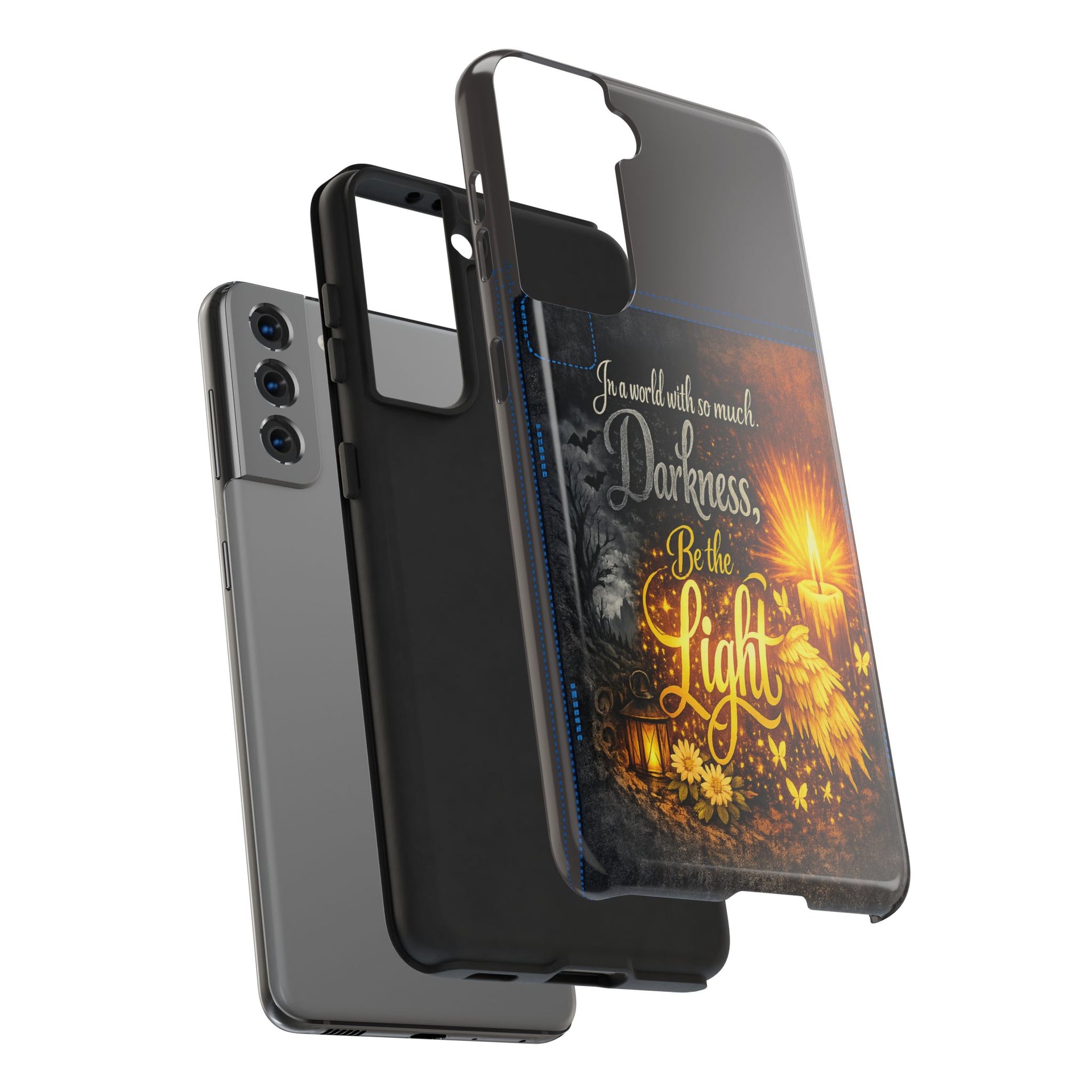 Phone Case — "In a world with so much darkness, Be the Light" Inspirational Tough Case