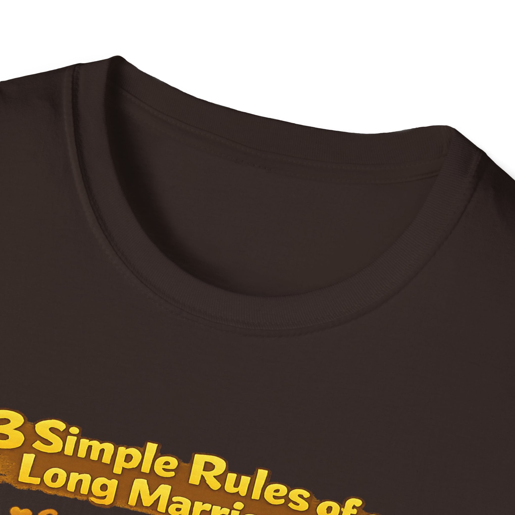 Marriage Rules T-Shirt – “3 Simple Rules of a Long Marriage: Communication, Trust, Separate Blankets!”