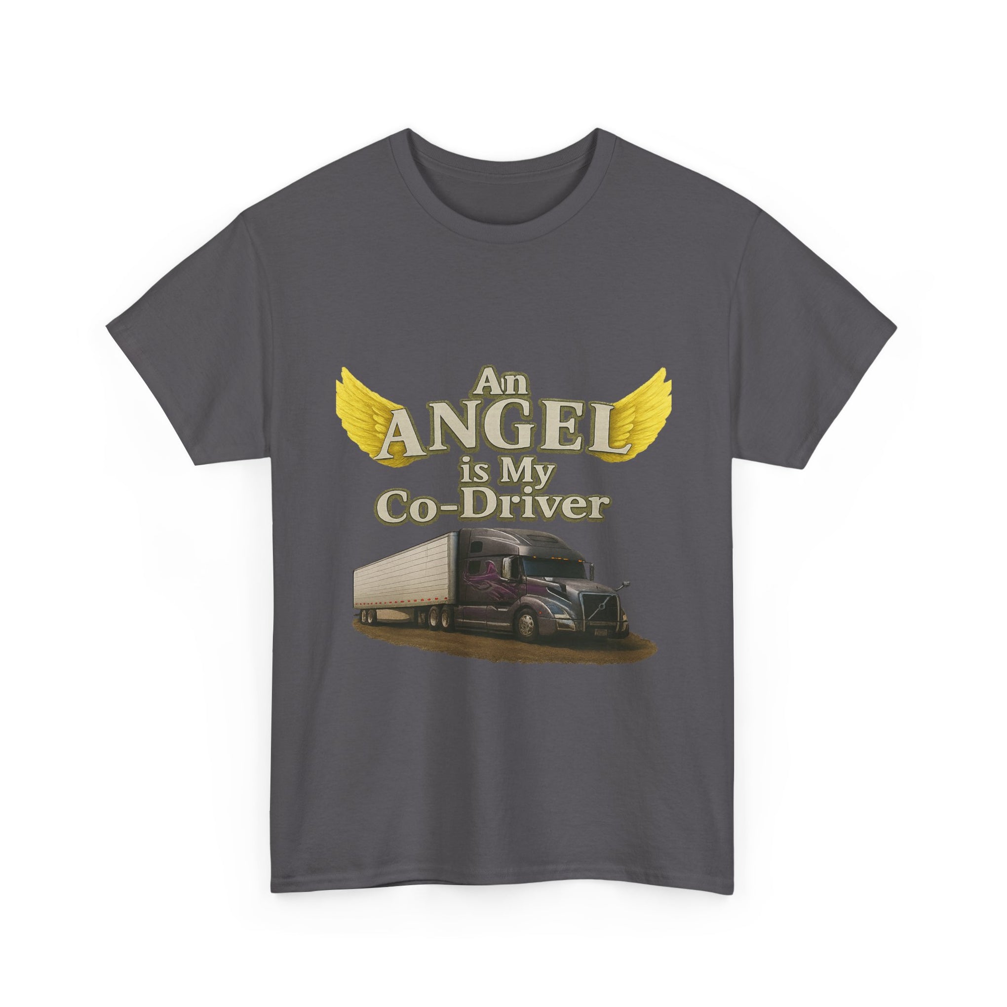 Van "Angel is my co-driver" Unisex Heavy Cotton Tee