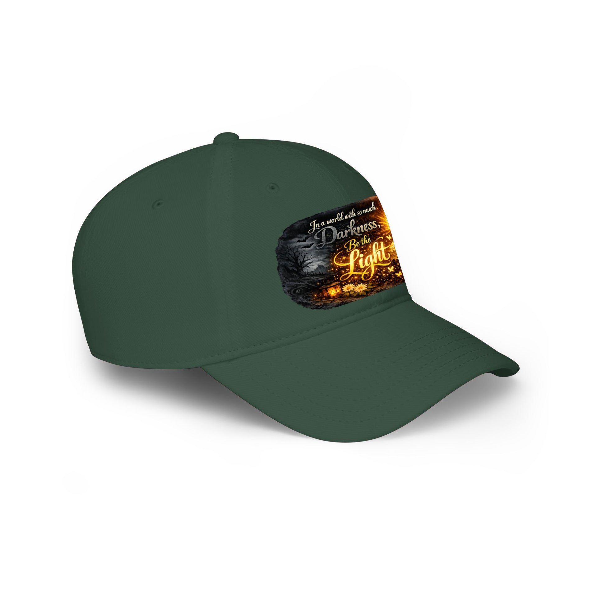 Low Profile Baseball Cap – "Be the Light" Inspirational Firefly Design