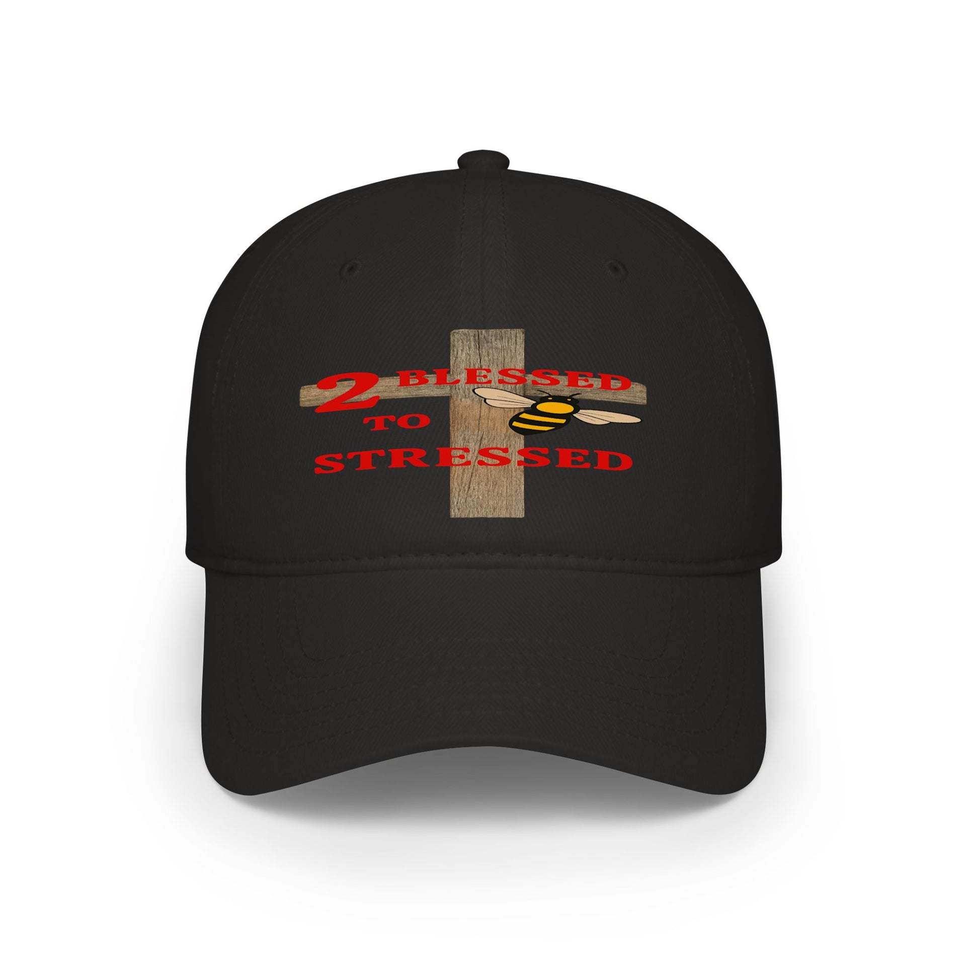 Baseball Cap – "Blessed 2o Stressed" Cross Christian Hat
