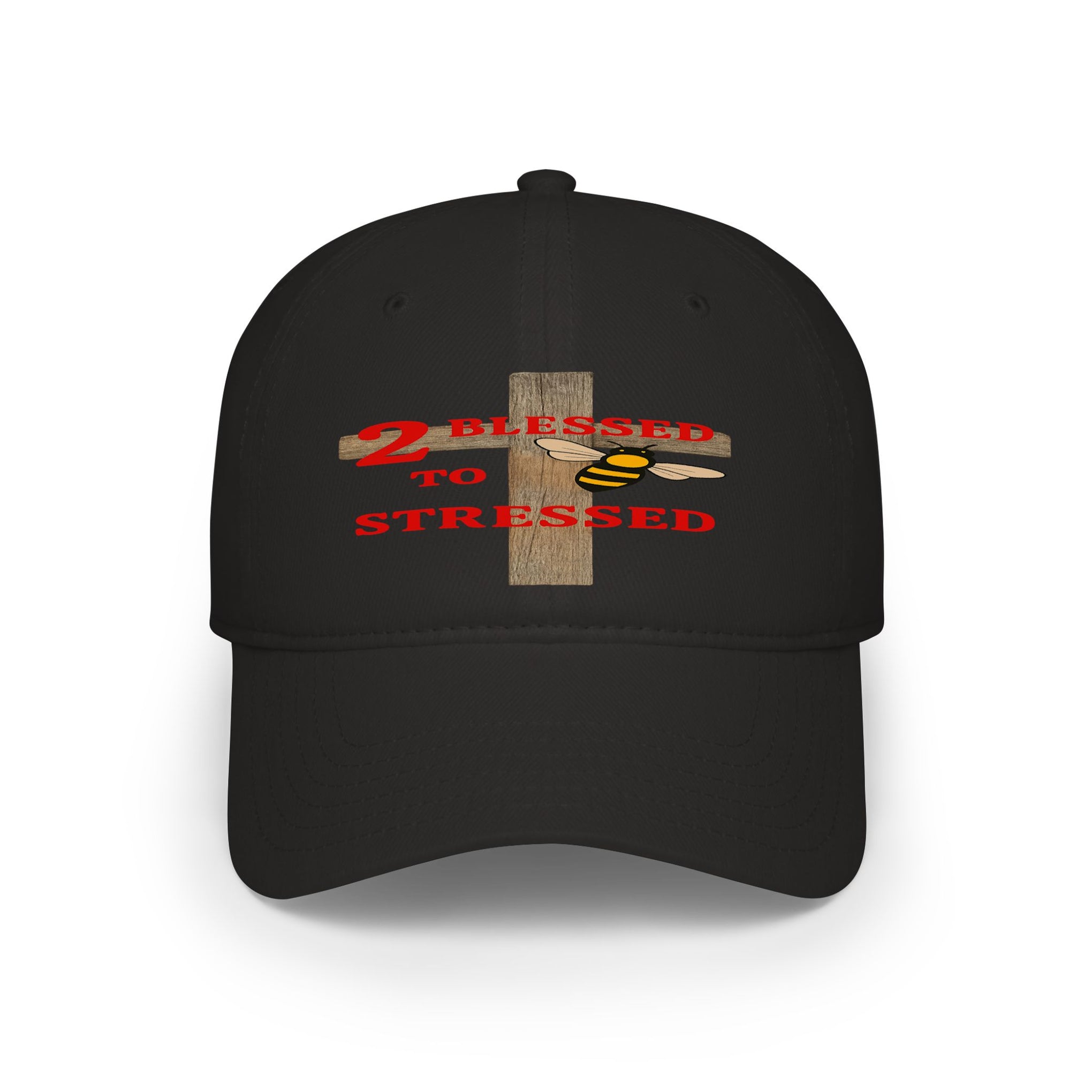 Baseball Cap – "Blessed 2o Stressed" Cross Christian Hat