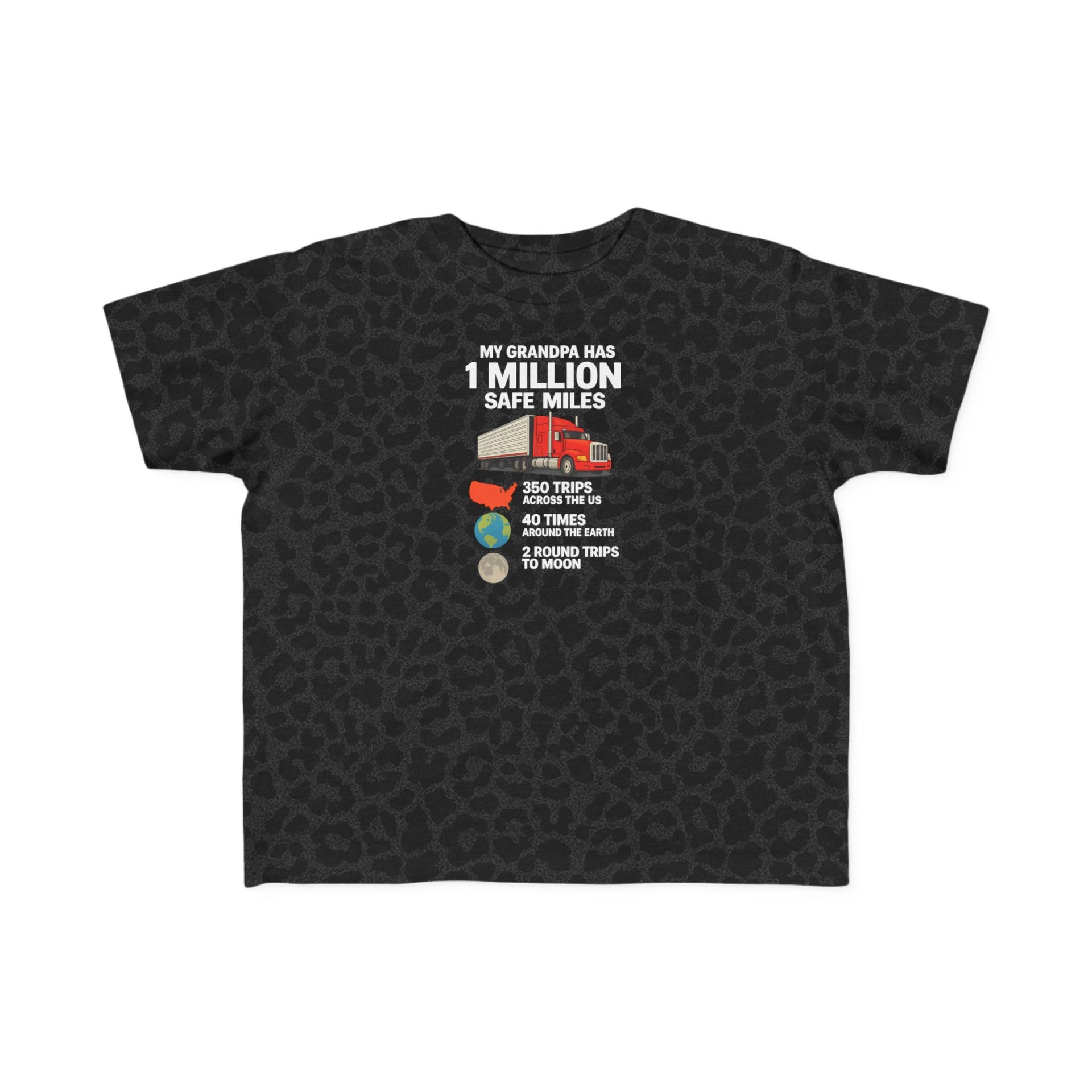 Toddler Tee – "My Grandma Has 1 Million Safe Miles" Cute Grandma Road-Trip Shirt