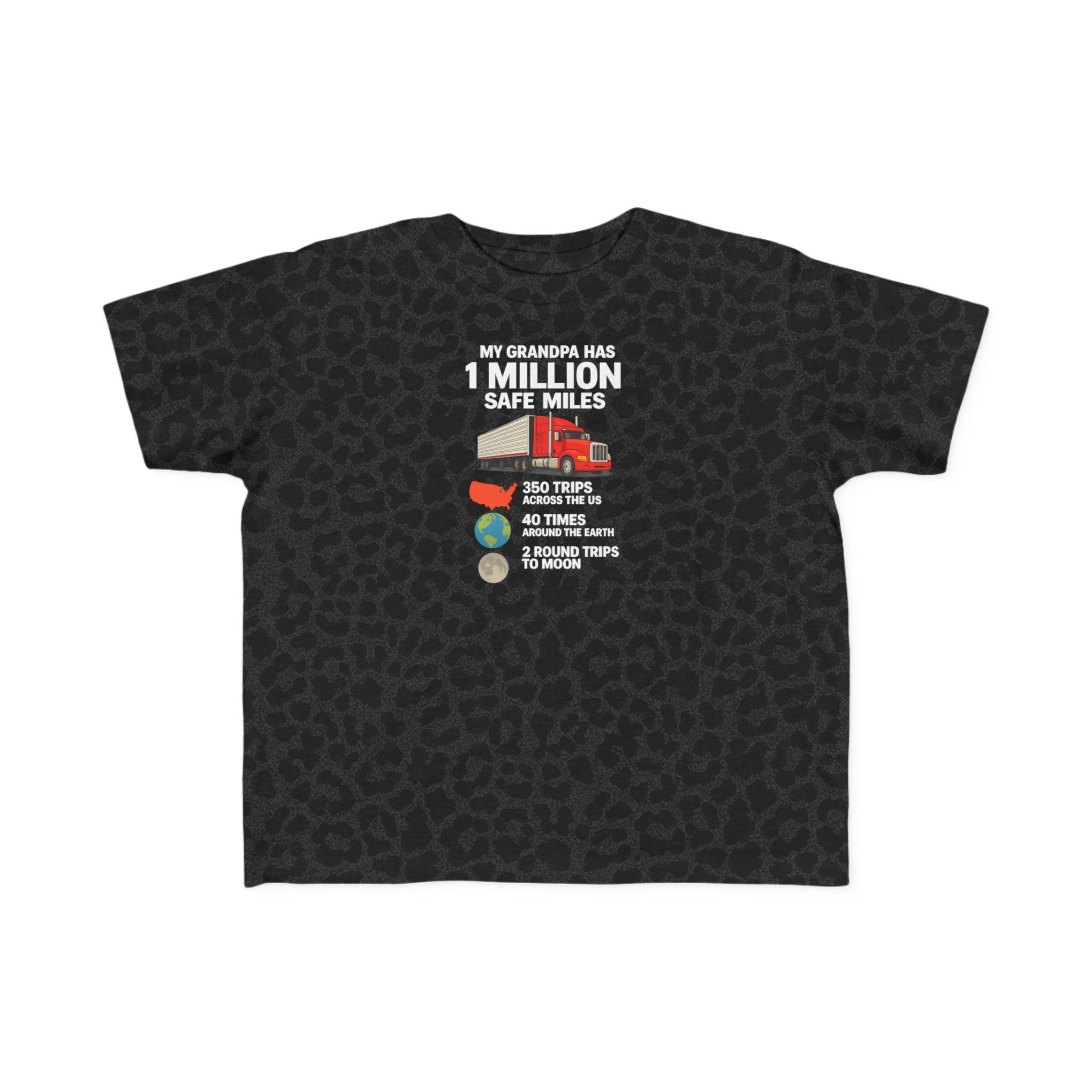 Toddler Tee – "My Grandma Has 1 Million Safe Miles" Cute Grandma Road-Trip Shirt