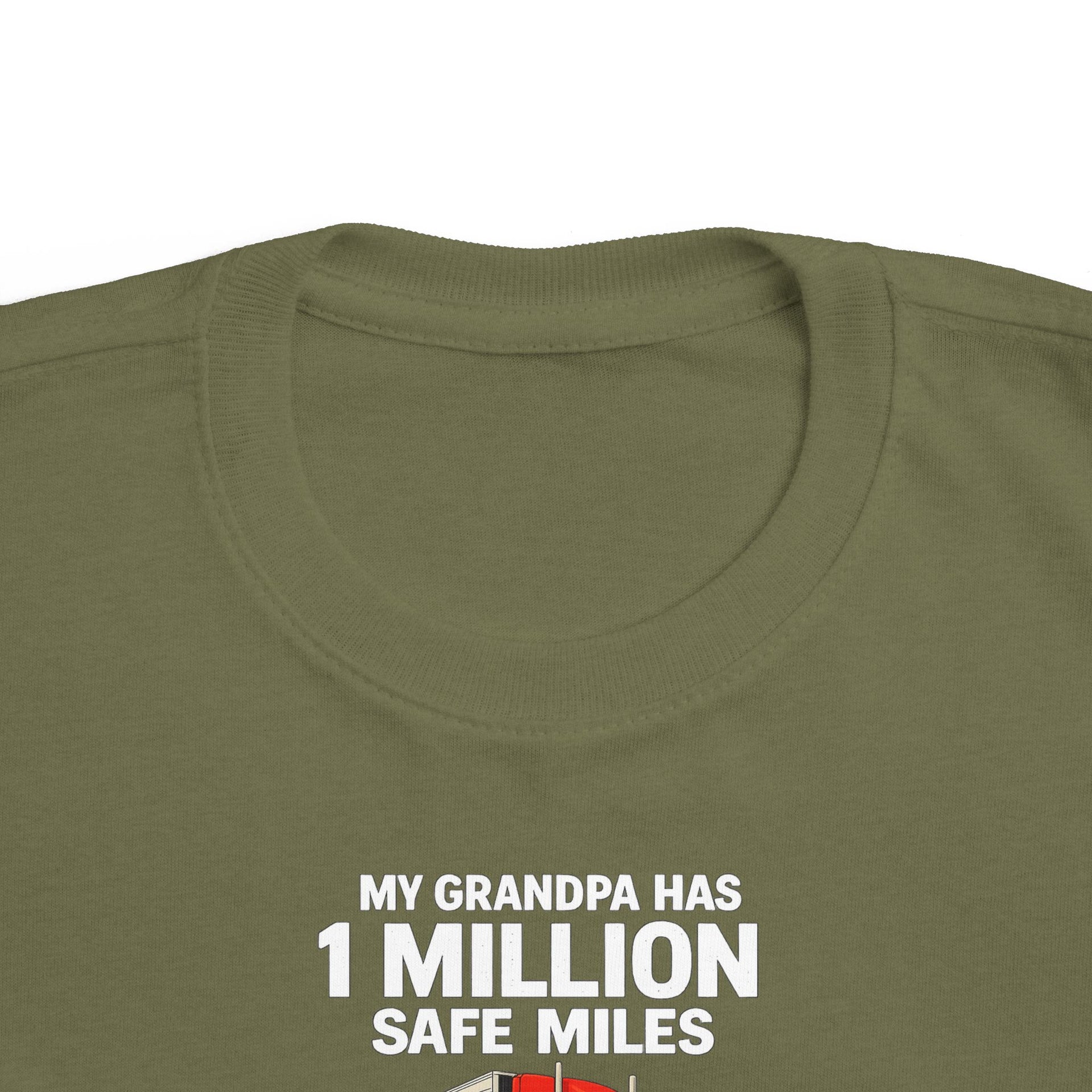Toddler Tee – "My Grandma Has 1 Million Safe Miles" Cute Grandma Road-Trip Shirt