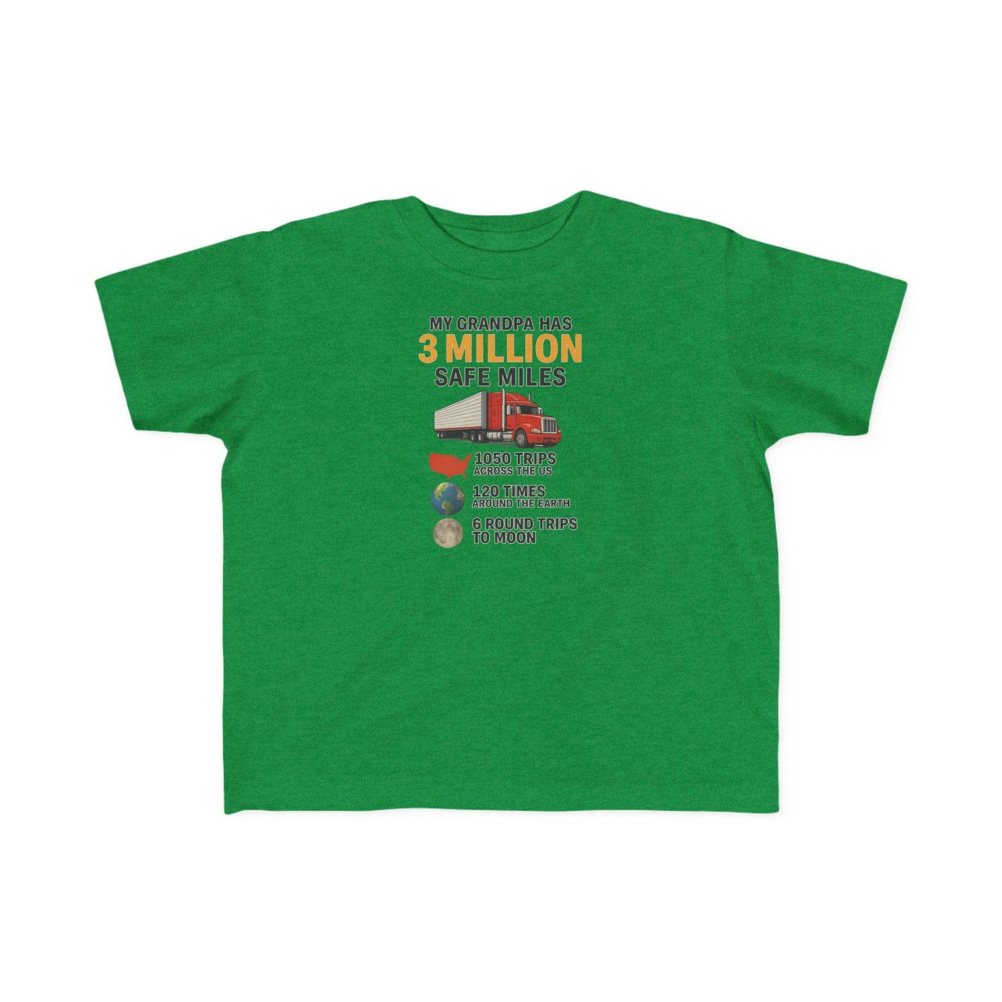 Toddler Tee - "My Grandpa Has 3 Million Safe Miles" Vintage Camper Kids Shirt