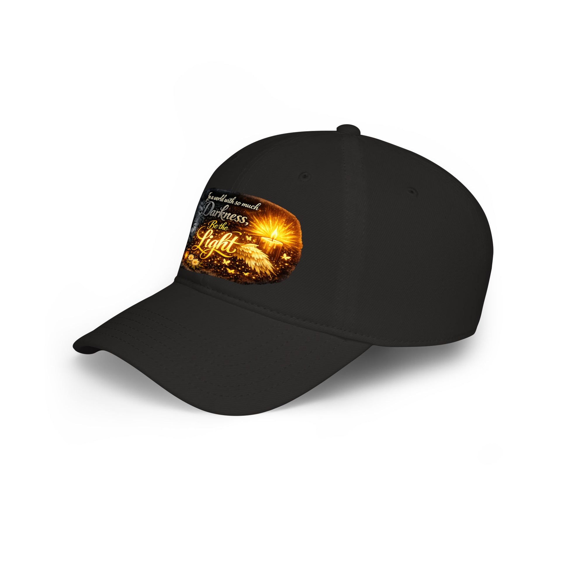 Low Profile Baseball Cap – "Be the Light" Inspirational Firefly Design