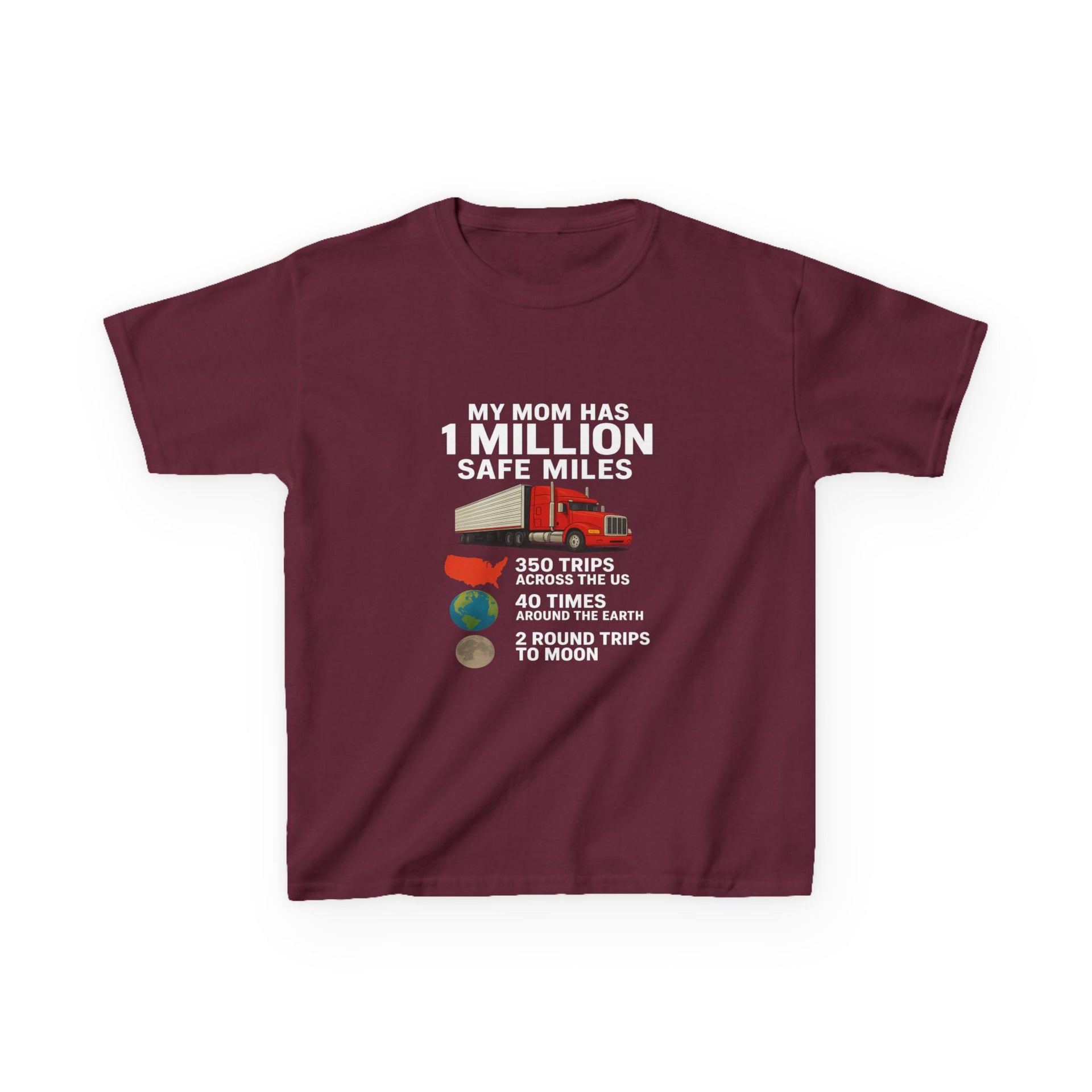 Kids Truck Graphic Tee — My Mom has 1 million Safe Miles