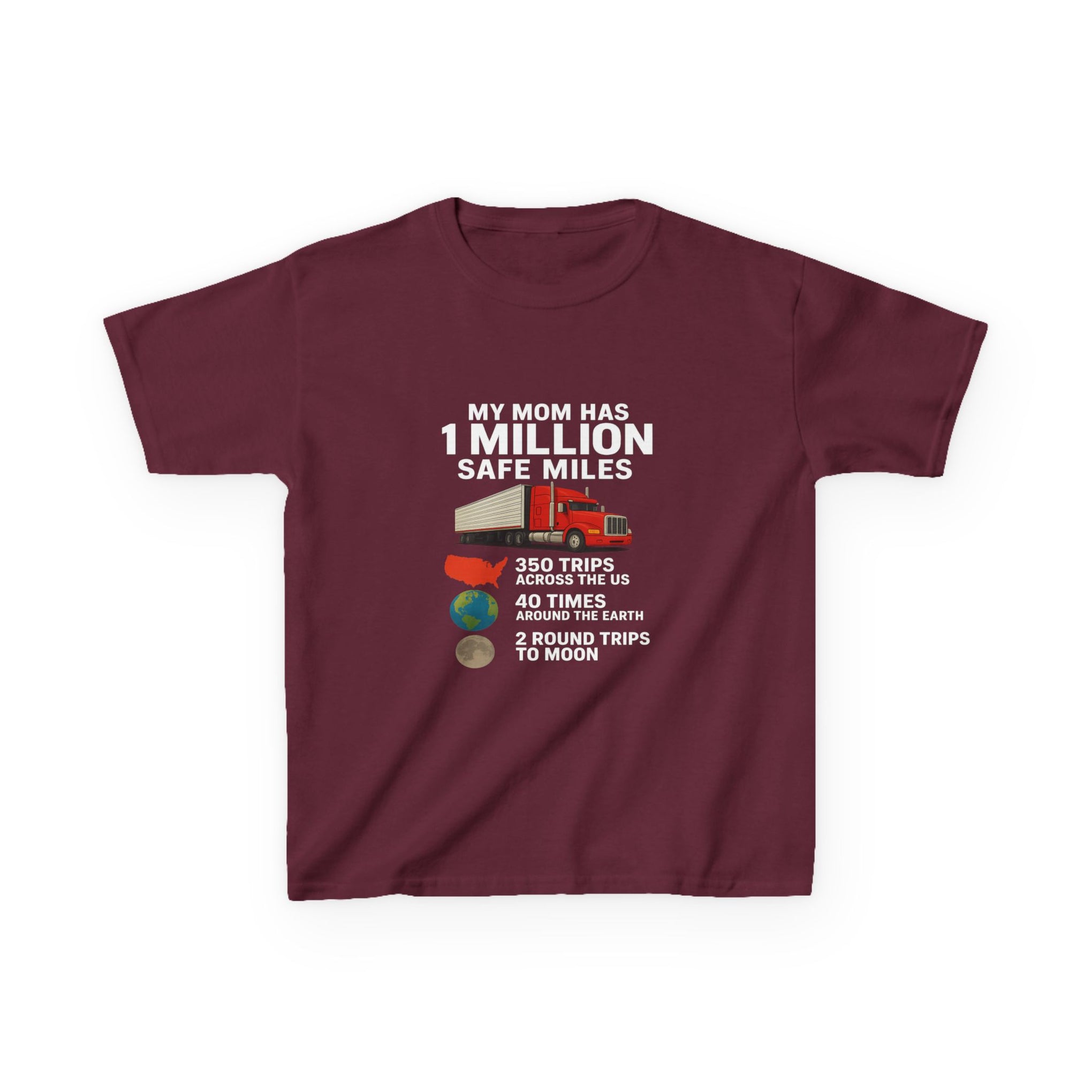 Kids Truck Graphic Tee — My Mom has 1 million Safe Miles