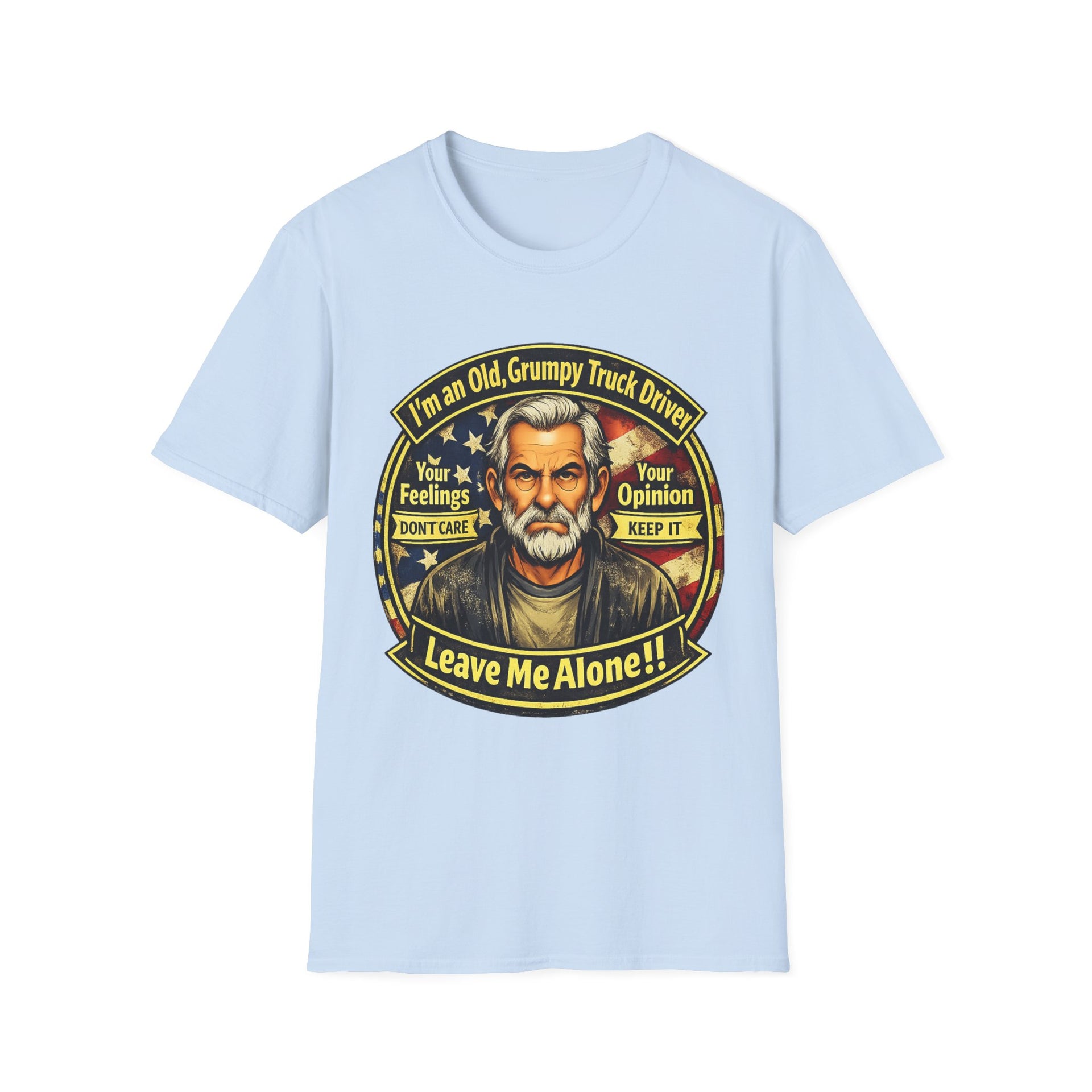 Truck Driver T-Shirt — “I’m an Old, Grumpy Truck Driver — Leave Me Alone!” Graphic Tee