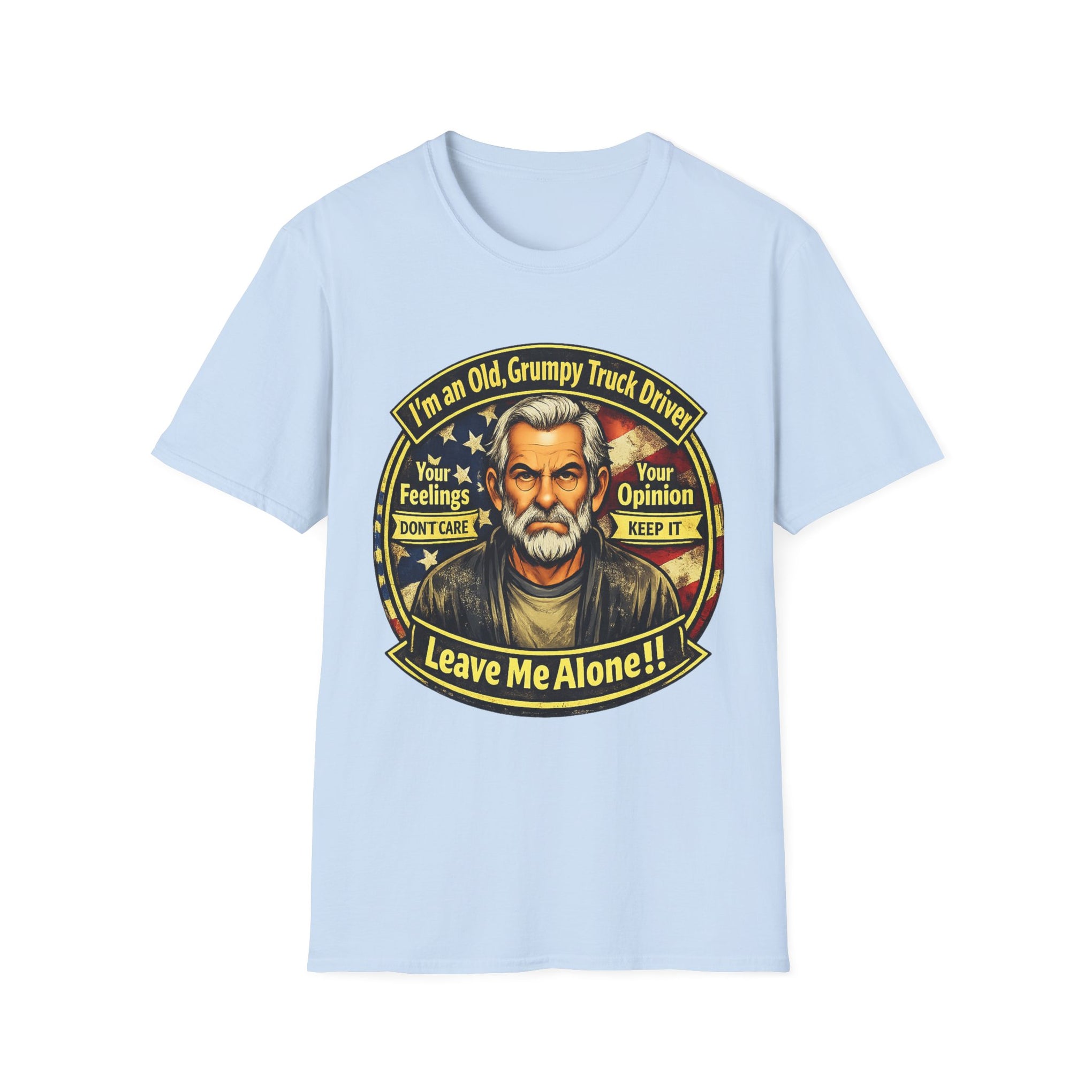 Truck Driver T-Shirt — “I’m an Old, Grumpy Truck Driver — Leave Me Alone!” Graphic Tee