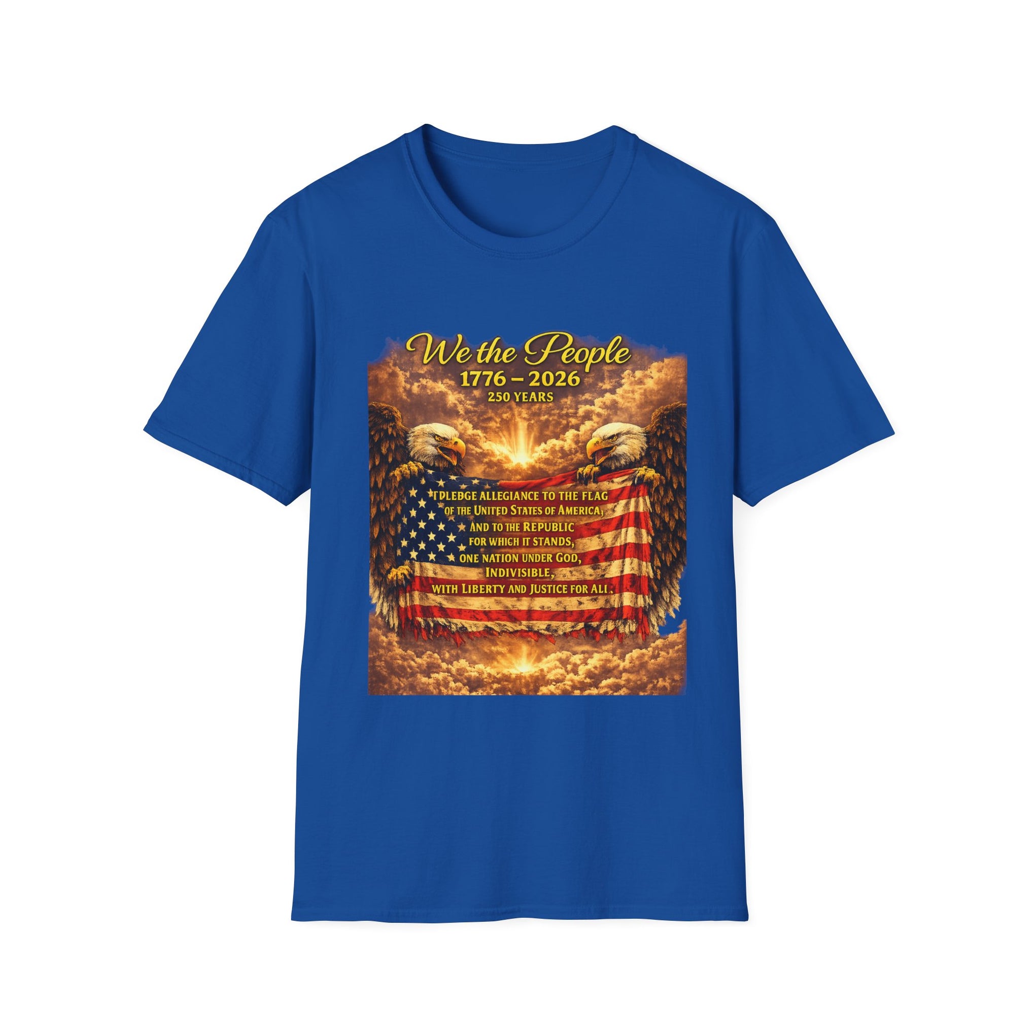 Patriotic 'We the People 1776–2026' American Flag T-Shirt