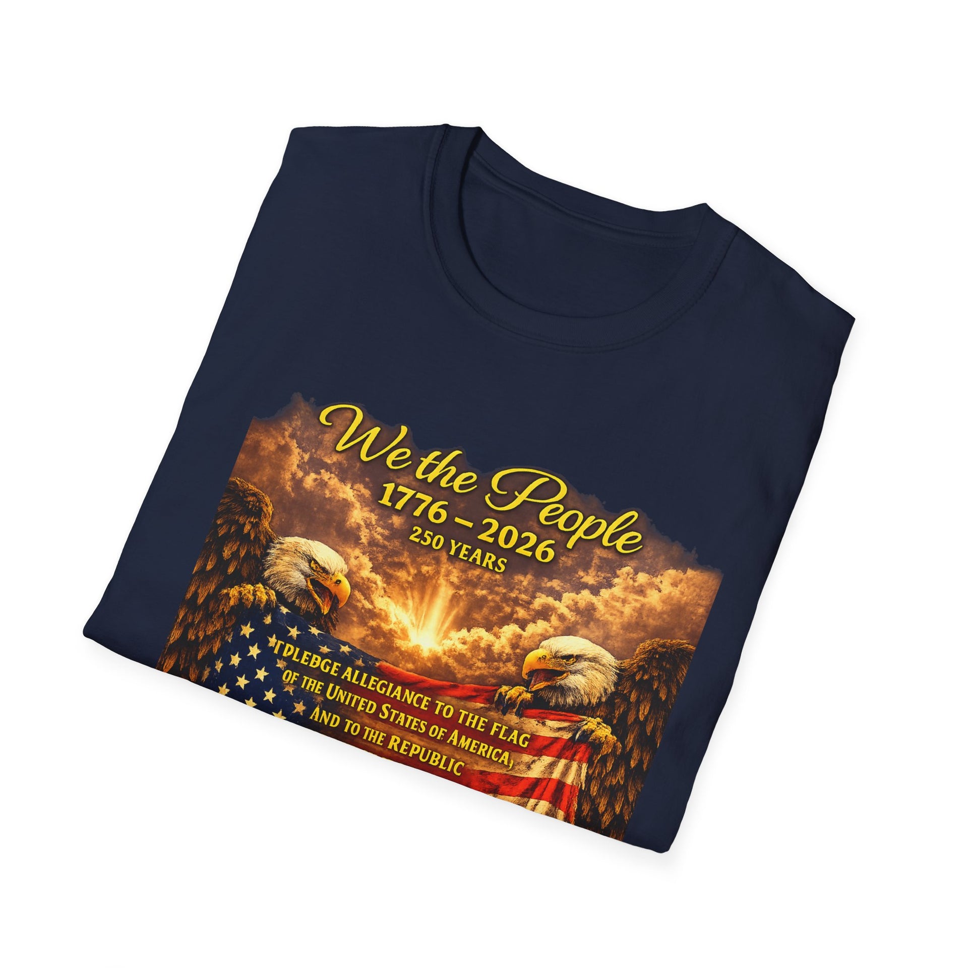 Patriotic 'We the People 1776–2026' American Flag T-Shirt
