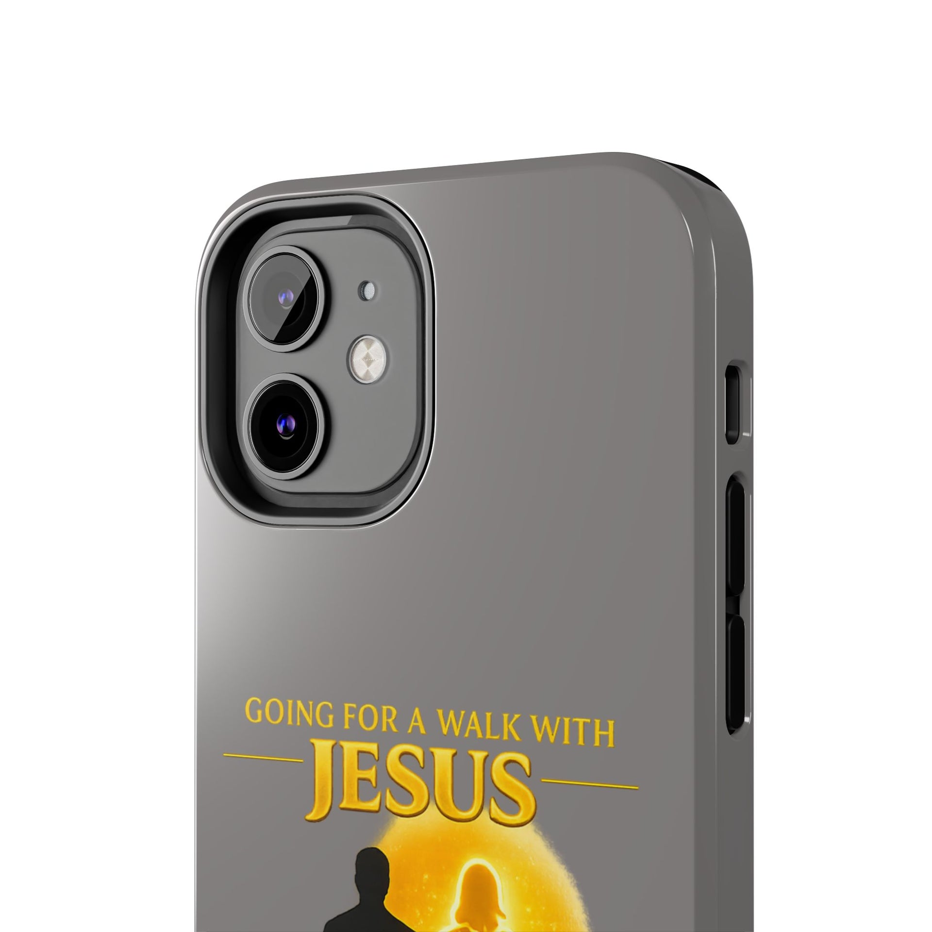 Tough Phone Case — "Going for a Walk with Jesus, Wanna Come?" Christian iPhone Case