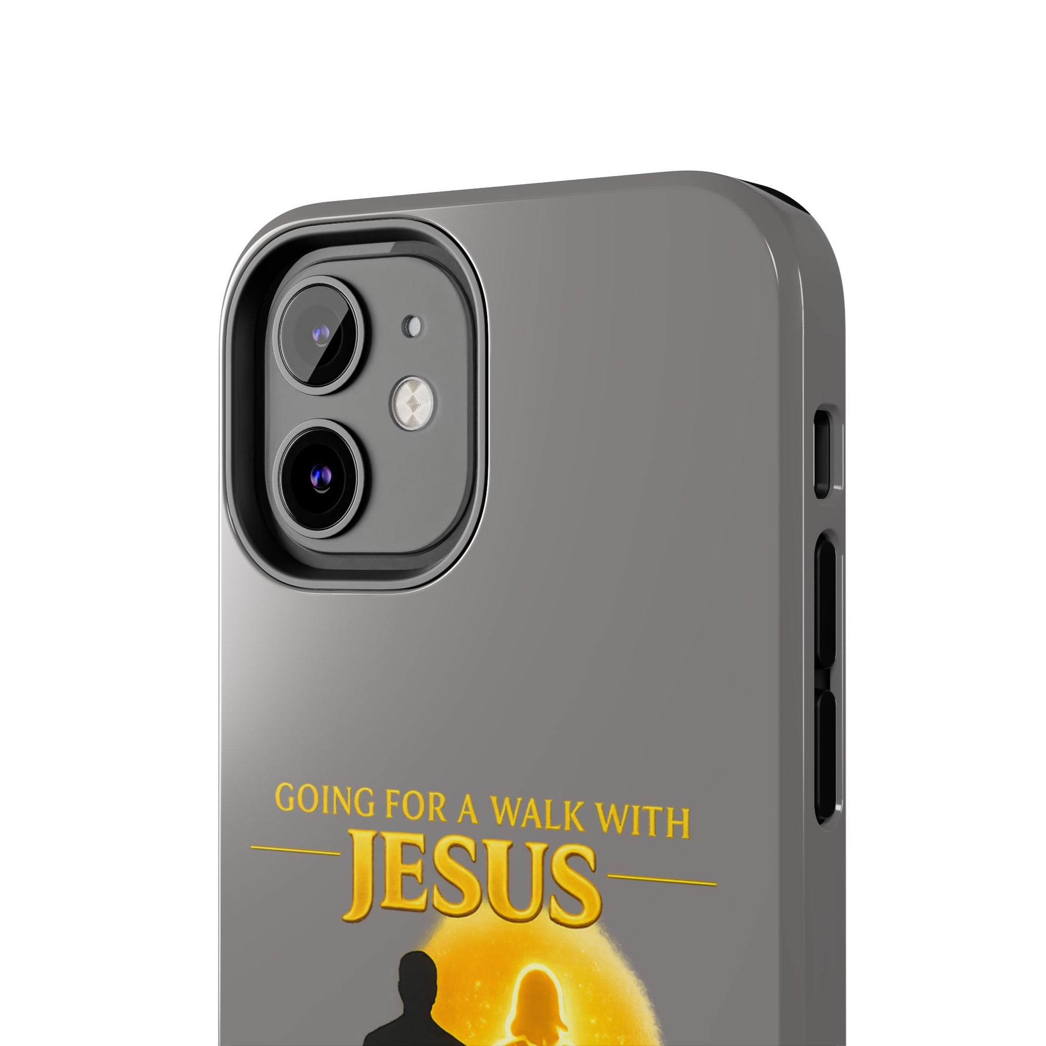 Tough Phone Case — "Going for a Walk with Jesus, Wanna Come?" Christian iPhone Case