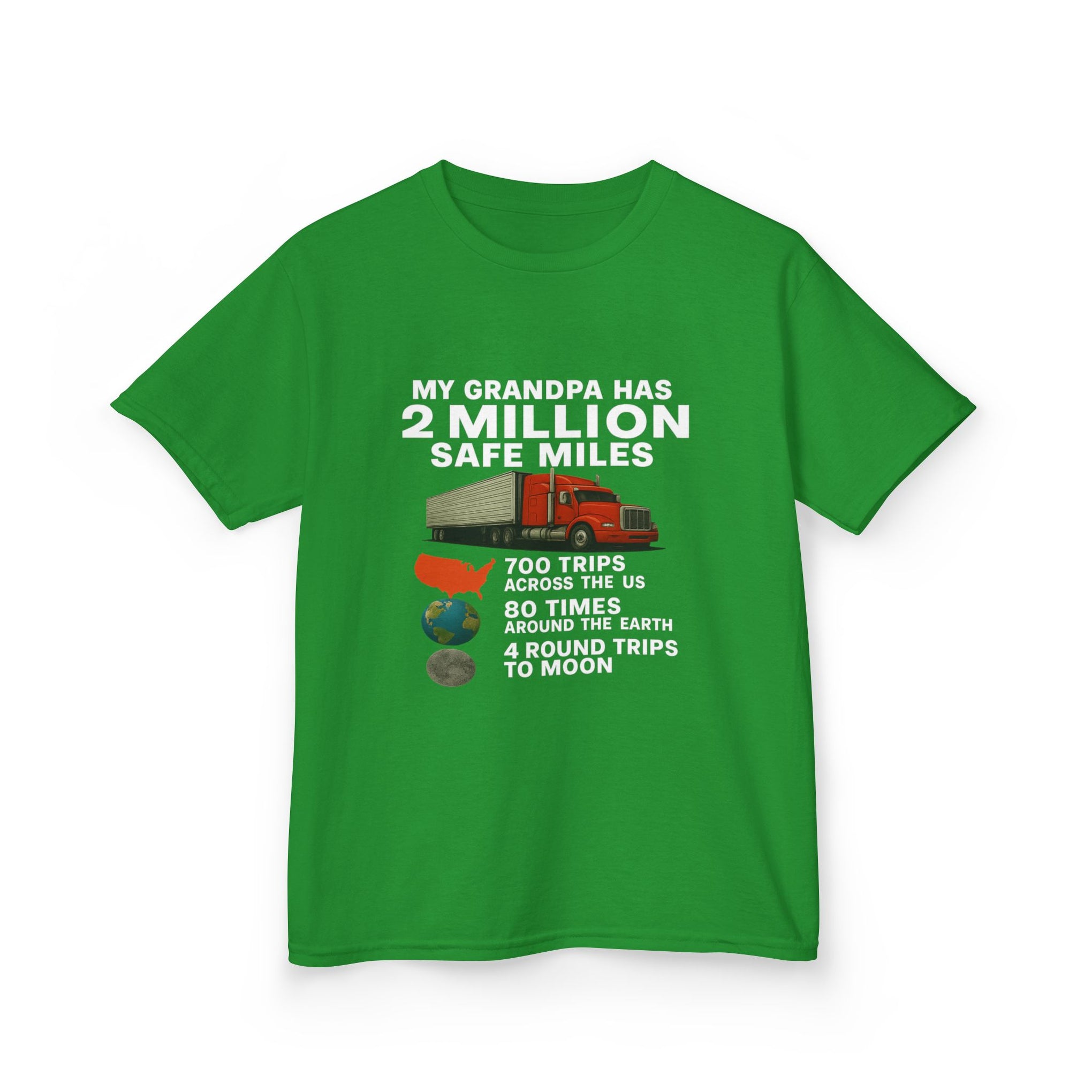 Kids Tee – “My Grandpa Has 2 Million Safe Miles” Vintage Pilot Aviation Shirt