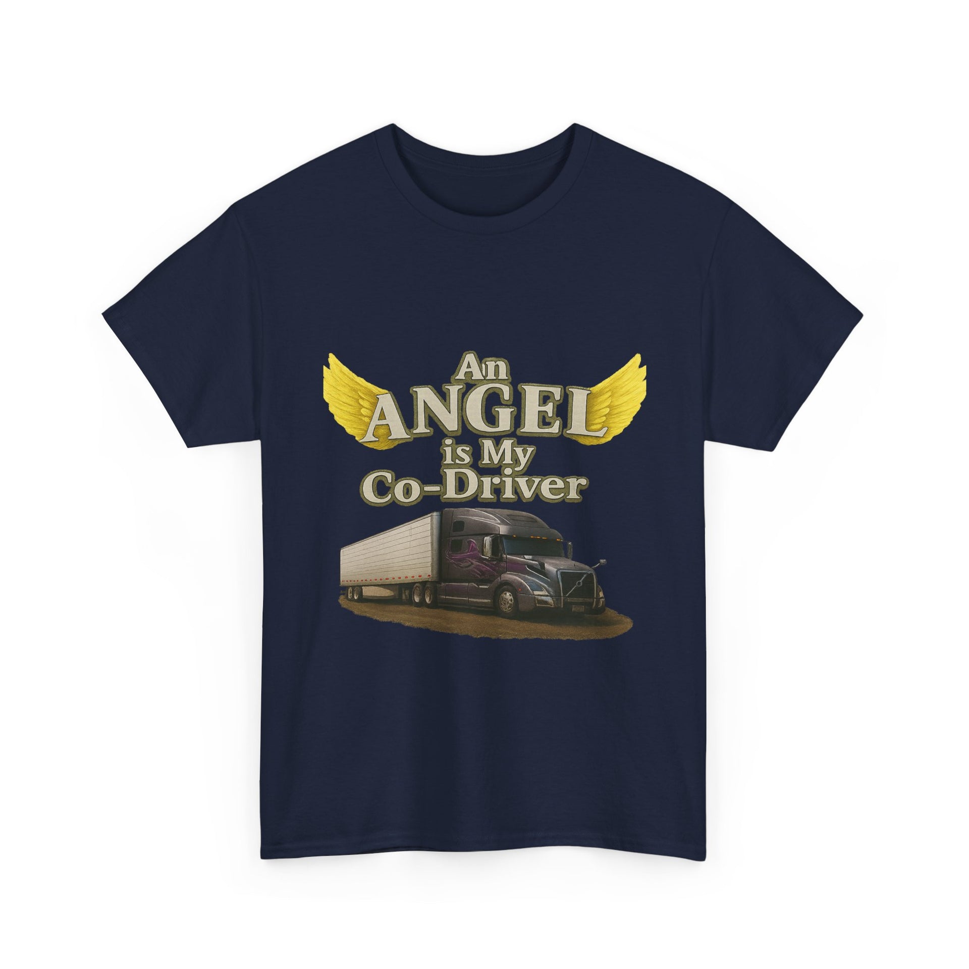 Van "Angel is my co-driver" Unisex Heavy Cotton Tee