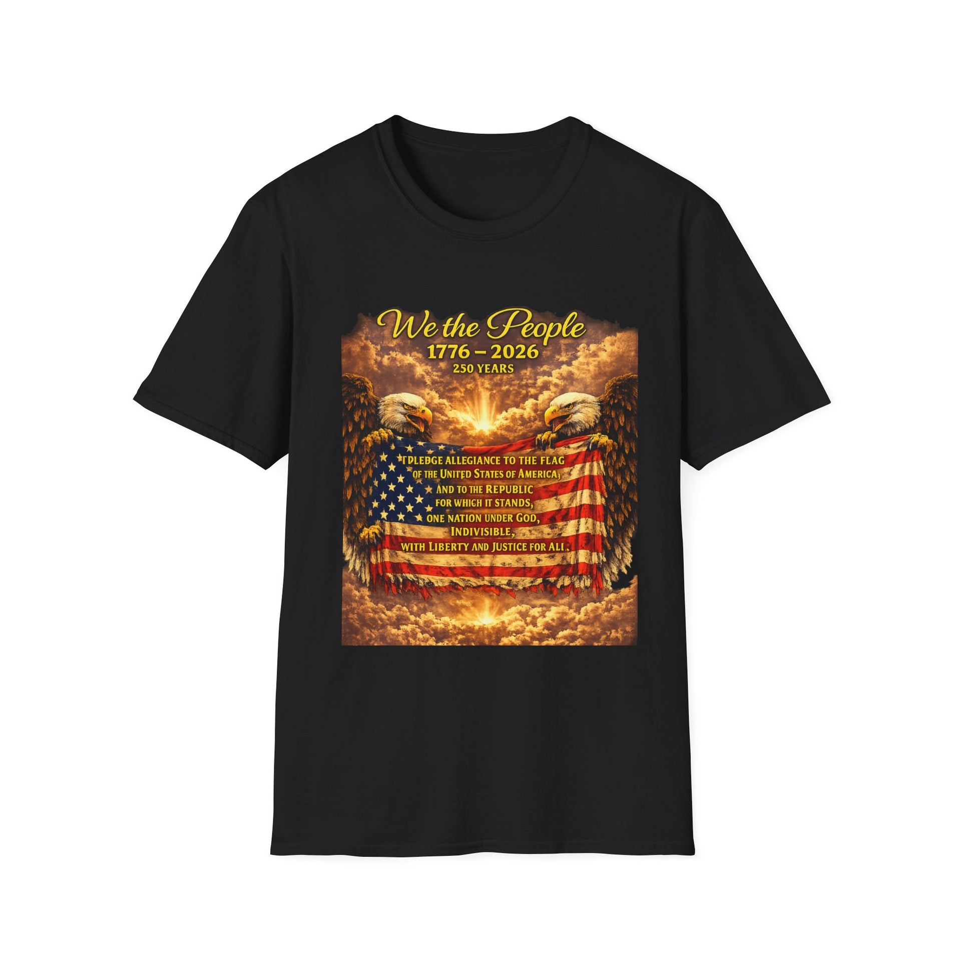 Patriotic 'We the People 1776–2026' American Flag T-Shirt