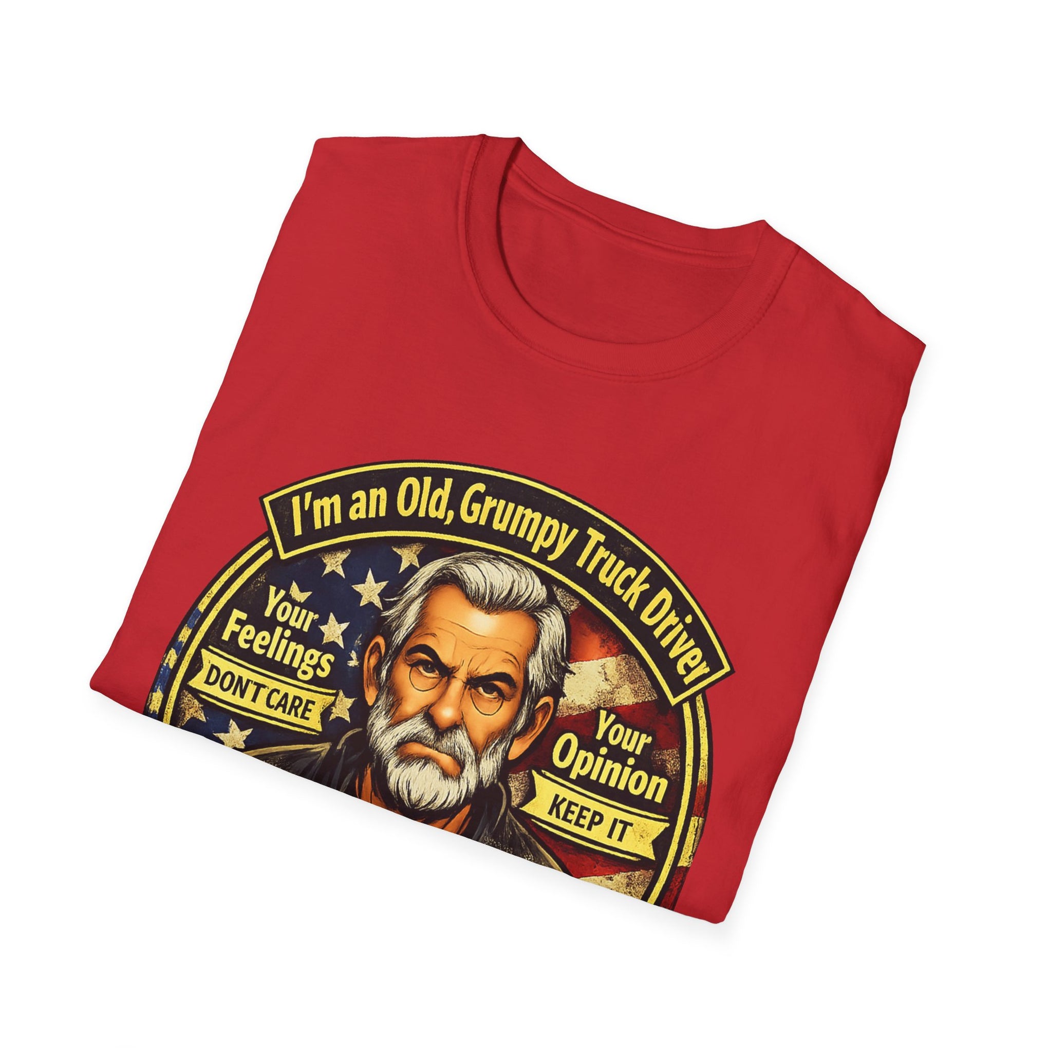 Truck Driver T-Shirt — “I’m an Old, Grumpy Truck Driver — Leave Me Alone!” Graphic Tee