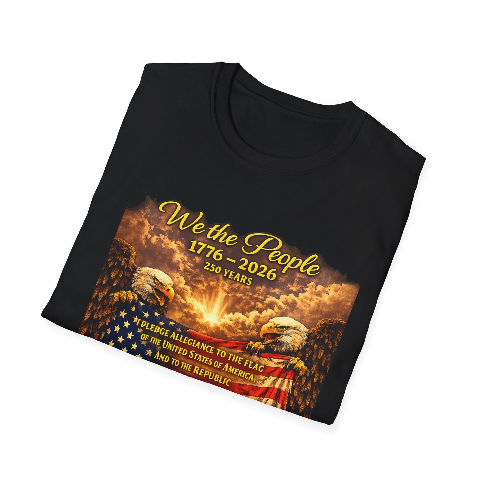 Patriotic 'We the People 1776–2026' American Flag T-Shirt