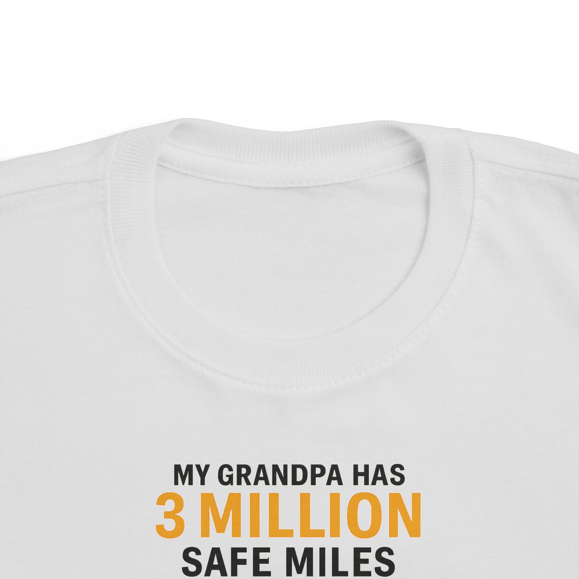 Toddler Tee - "My Grandpa Has 3 Million Safe Miles" Vintage Camper Kids Shirt