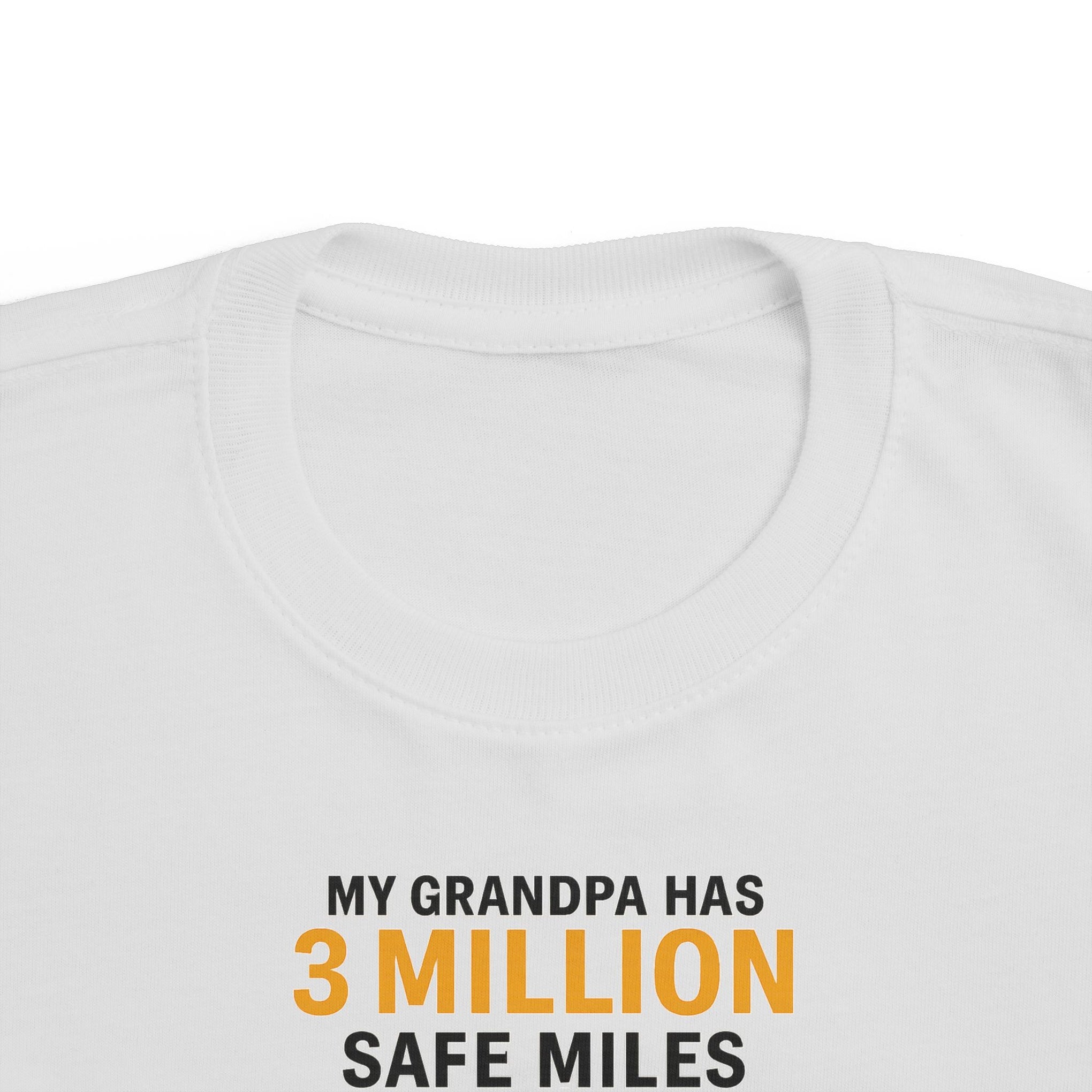 Toddler Tee - "My Grandpa Has 3 Million Safe Miles" Vintage Camper Kids Shirt