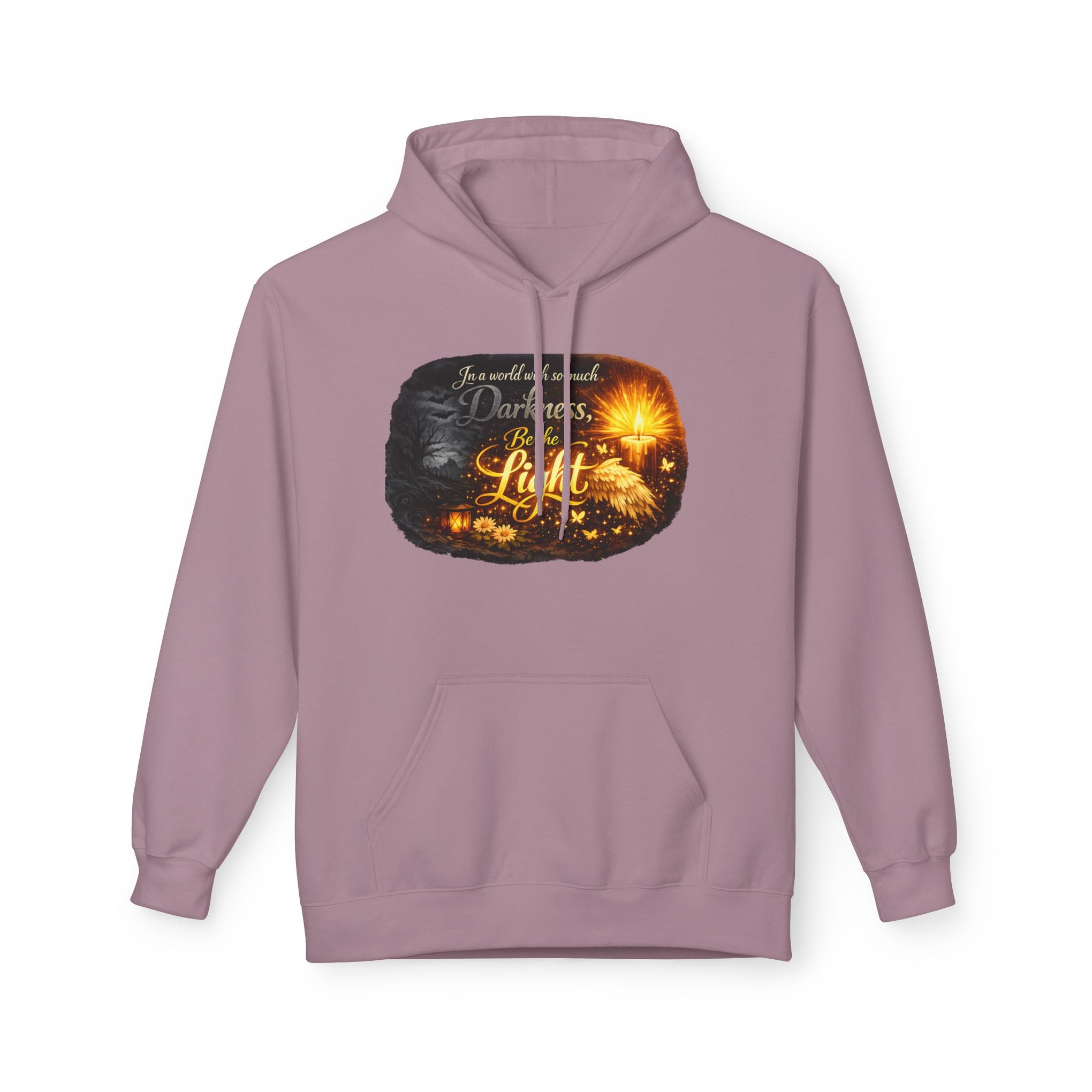 Inspirational Light Hoodie – "Darkness Can’t Overcome the Light" Spiritual Faith Sweatshirt