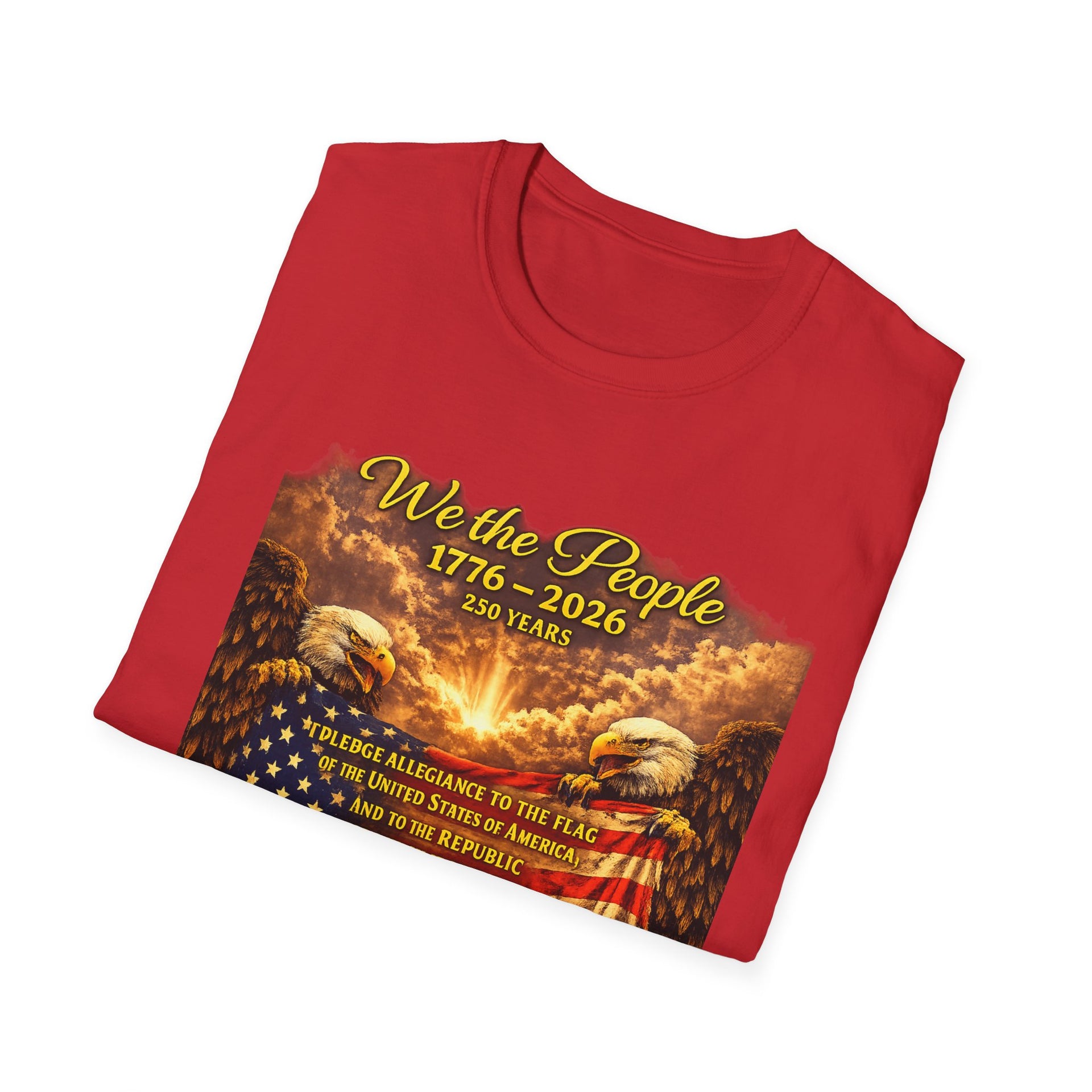 Patriotic 'We the People 1776–2026' American Flag T-Shirt