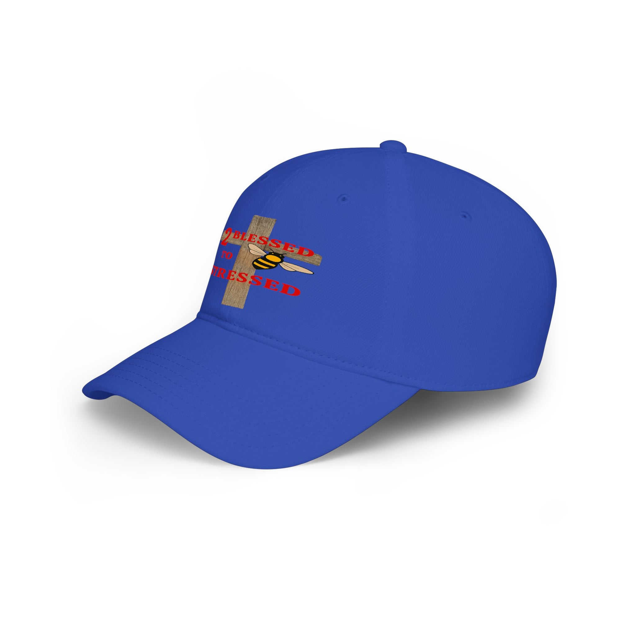 Baseball Cap – "Blessed 2o Stressed" Cross Christian Hat