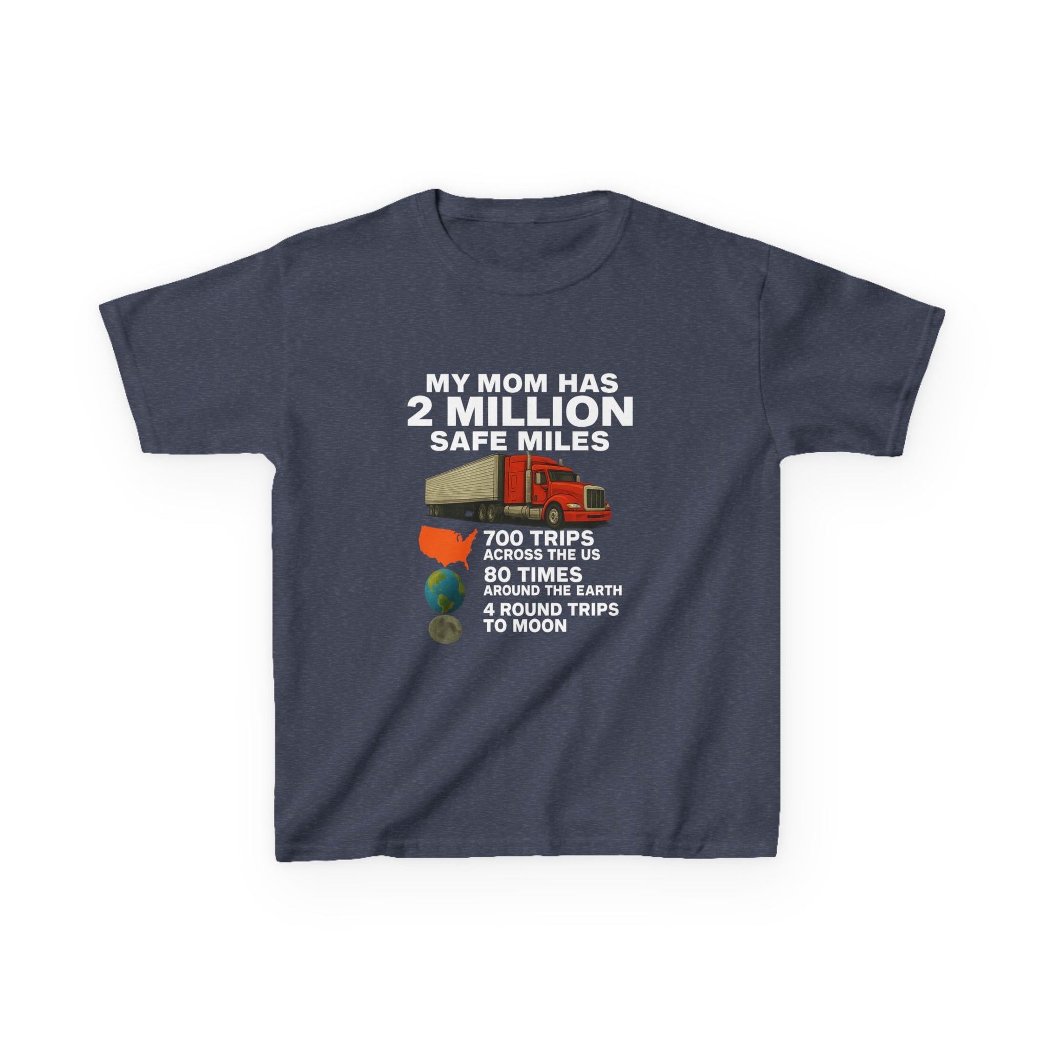 Kids Tee - "My Mom Has 2 Million Safe Miles" Driving Milestone Shirt