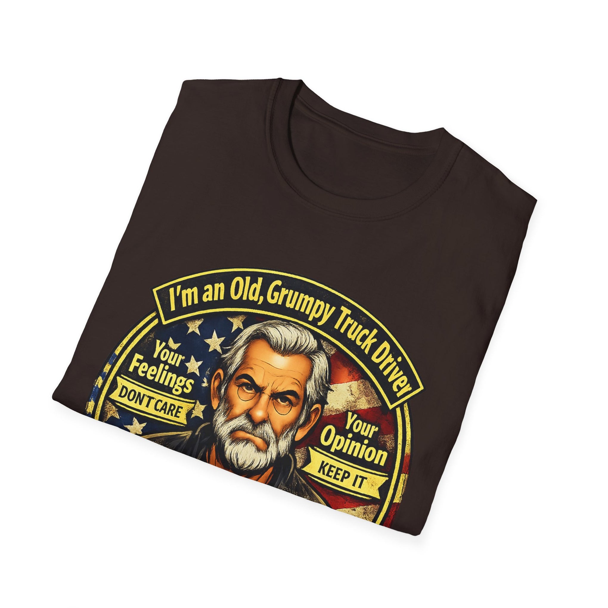 Truck Driver T-Shirt — “I’m an Old, Grumpy Truck Driver — Leave Me Alone!” Graphic Tee