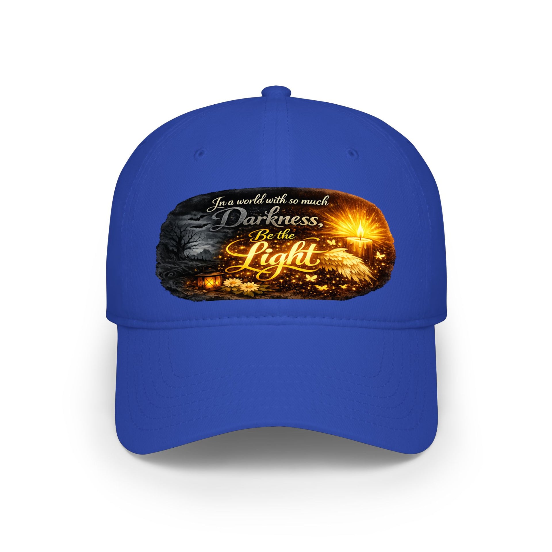 Low Profile Baseball Cap – "Be the Light" Inspirational Firefly Design