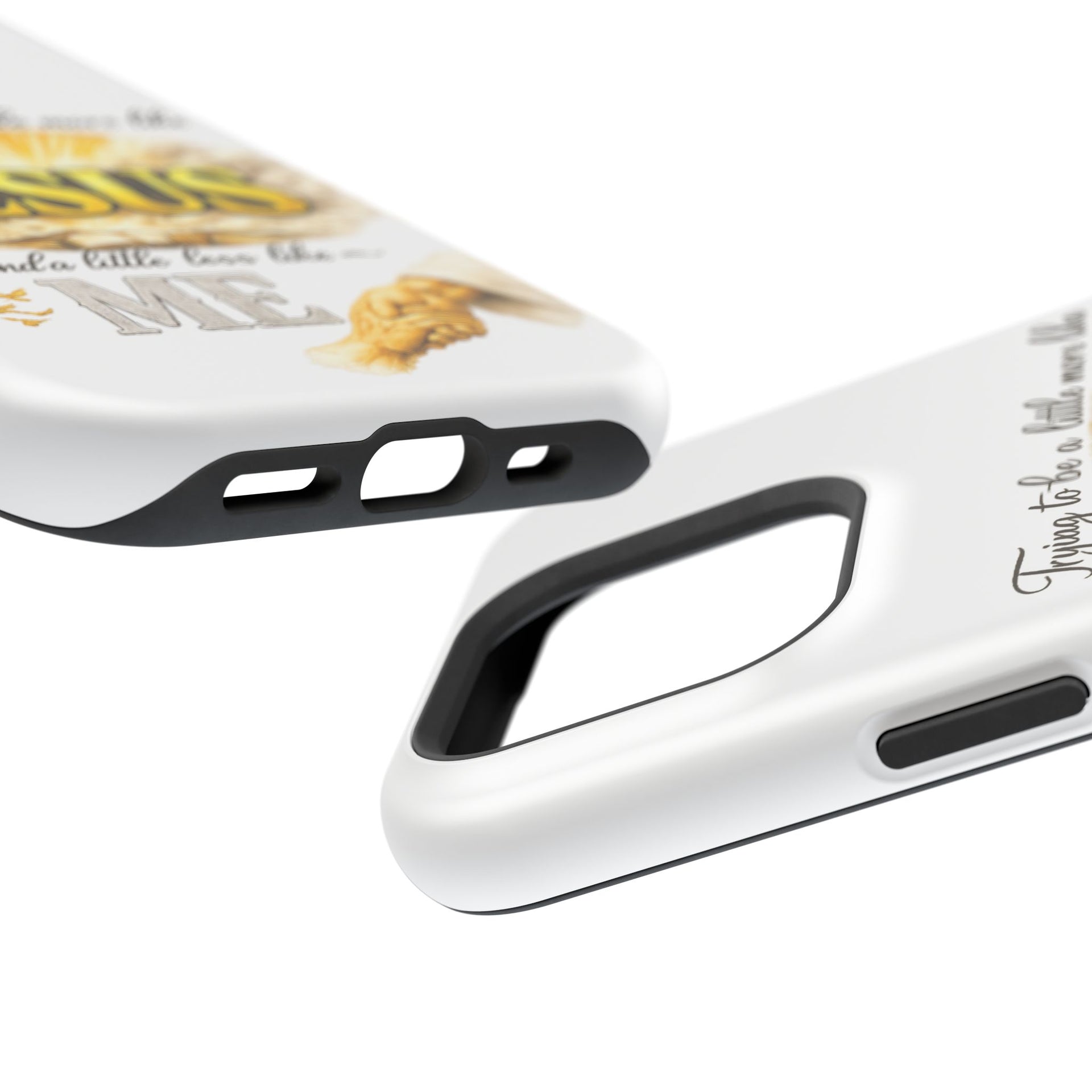 Christian Quote Magnetic Phone Case — "Trying to be a Little More Jesus and a Little Less Like Me"