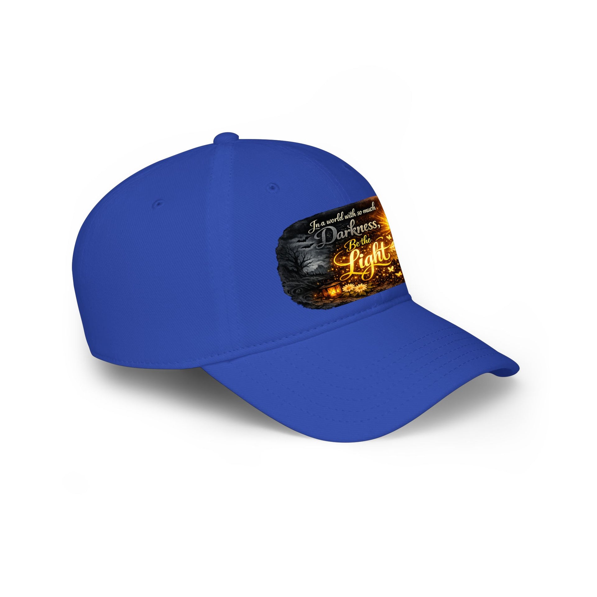 Low Profile Baseball Cap – "Be the Light" Inspirational Firefly Design