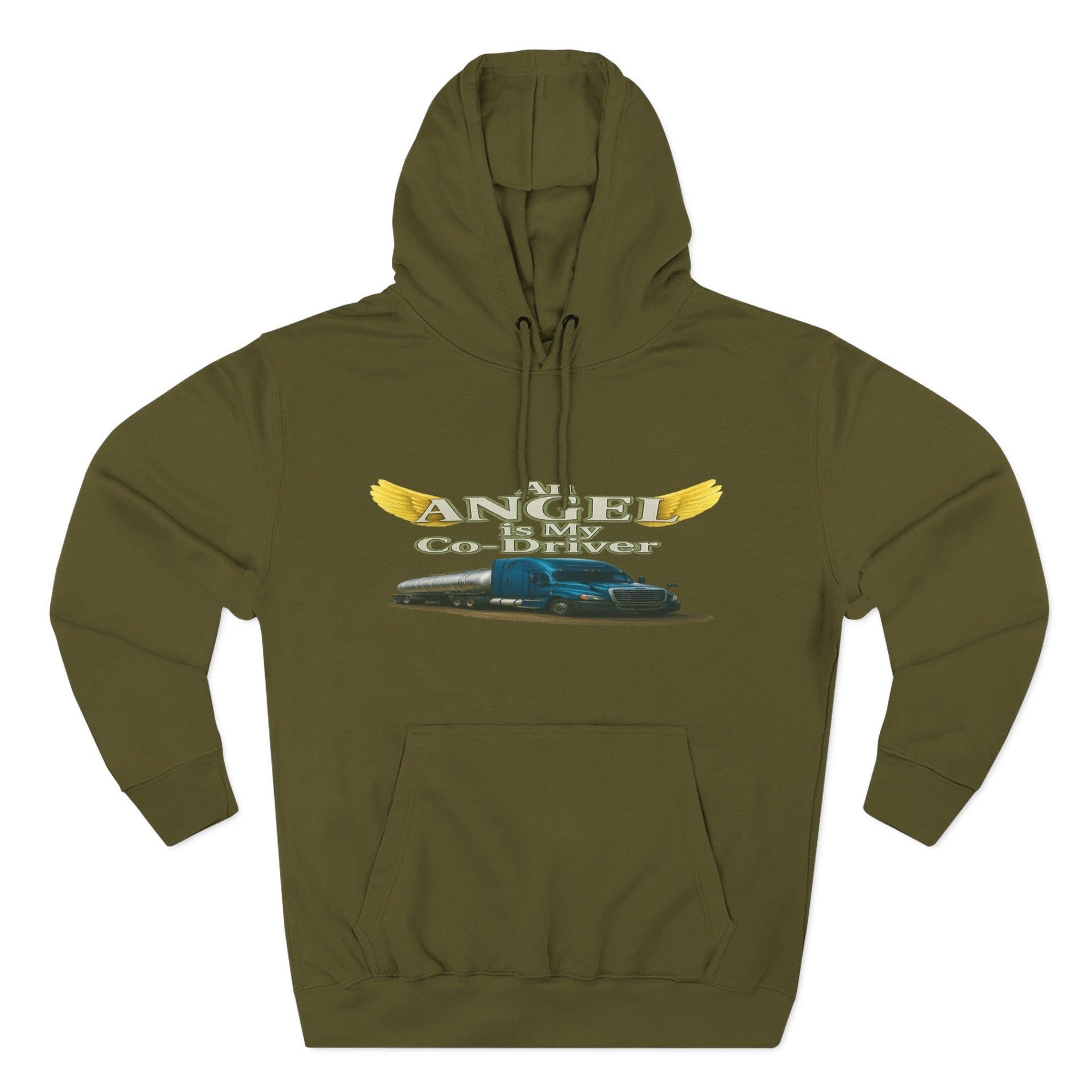 Tanker "Angle is my co-driver" Three-Panel Fleece Hoodie