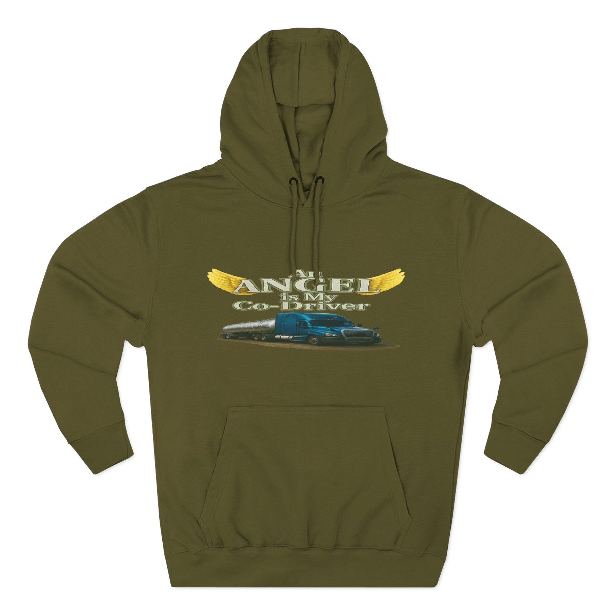 Tanker "Angle is my co-driver" Three-Panel Fleece Hoodie