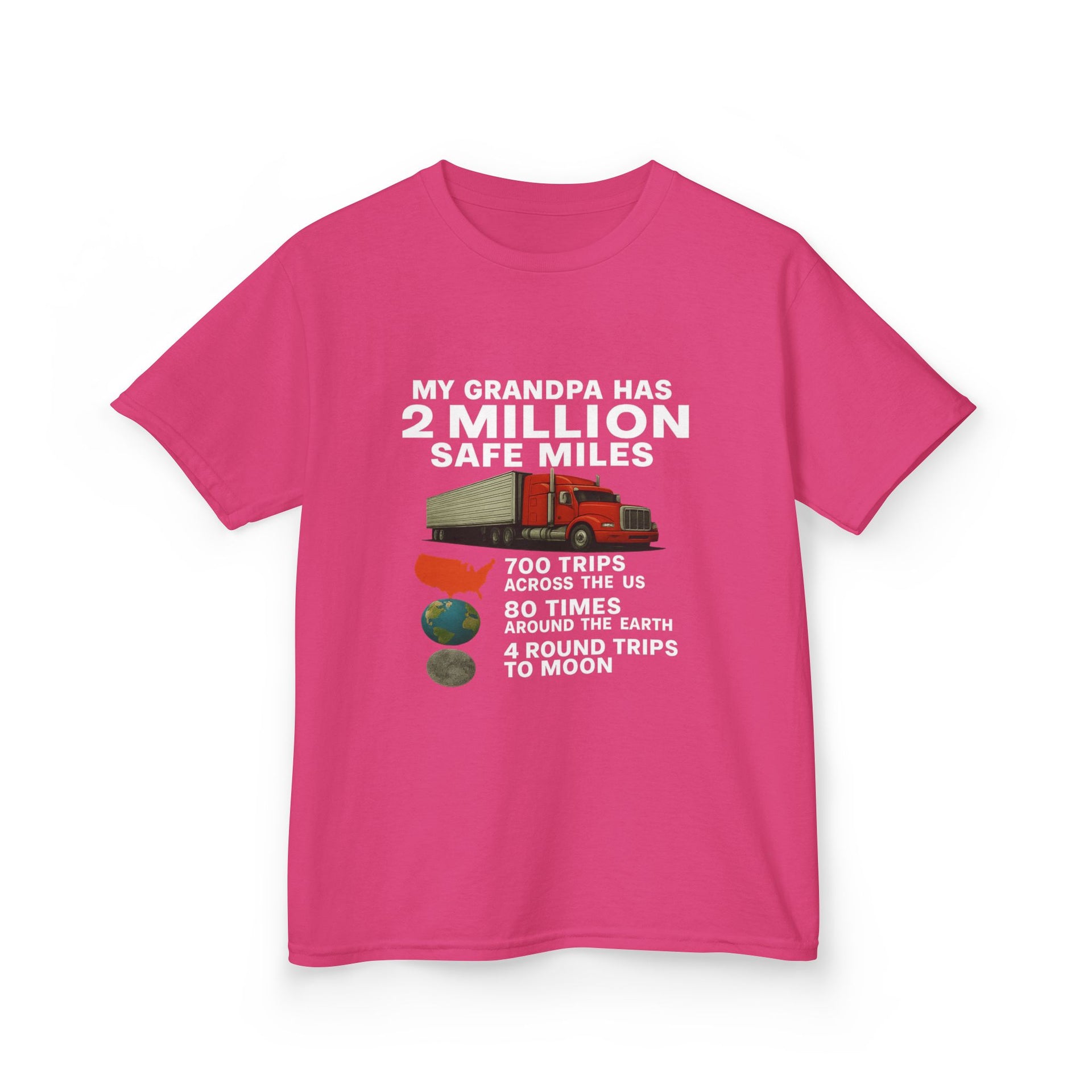 Kids Tee – “My Grandpa Has 2 Million Safe Miles” Vintage Pilot Aviation Shirt