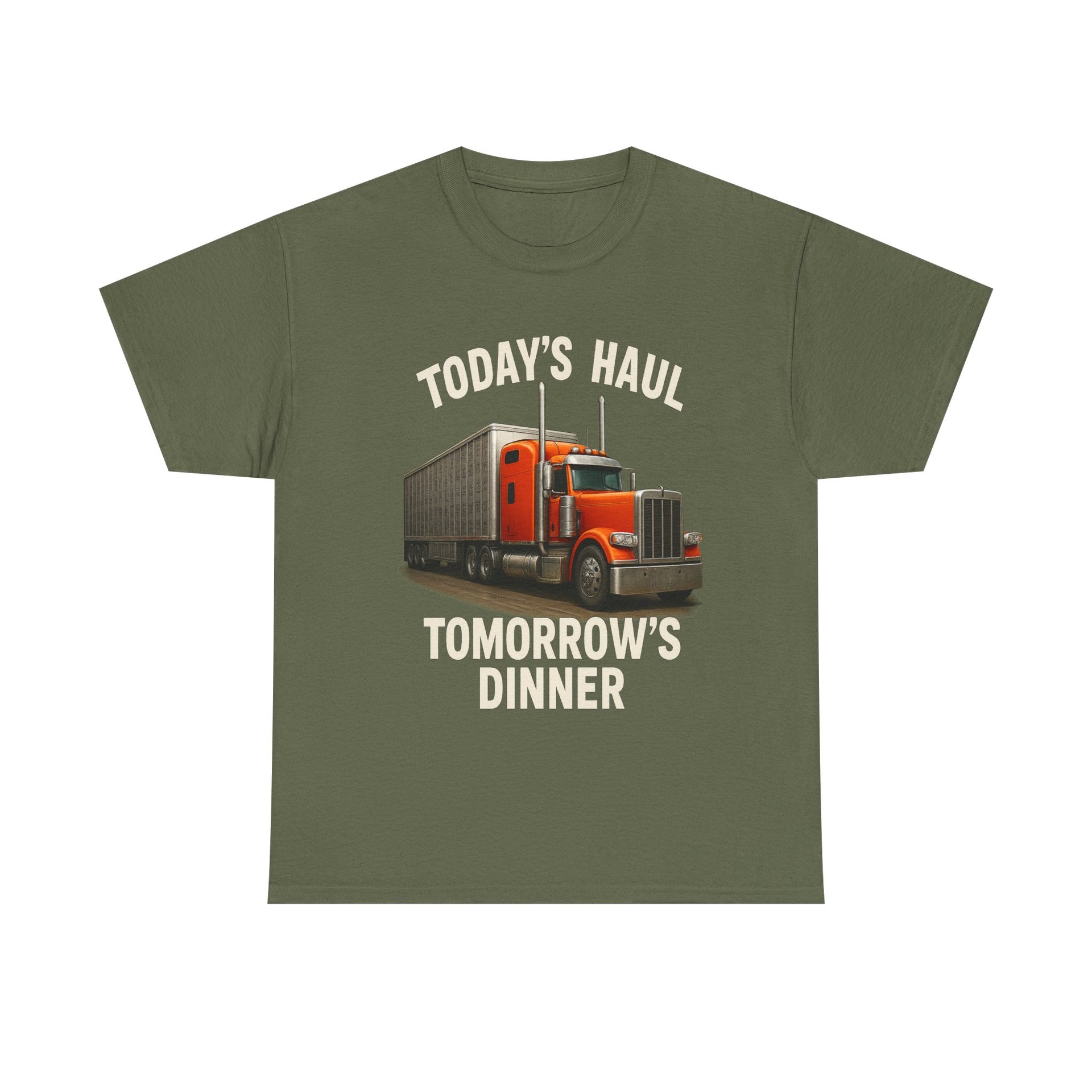Truck Driver T-Shirt - "Today's Haul, Tomorrow's Dinner" Graphic Tee