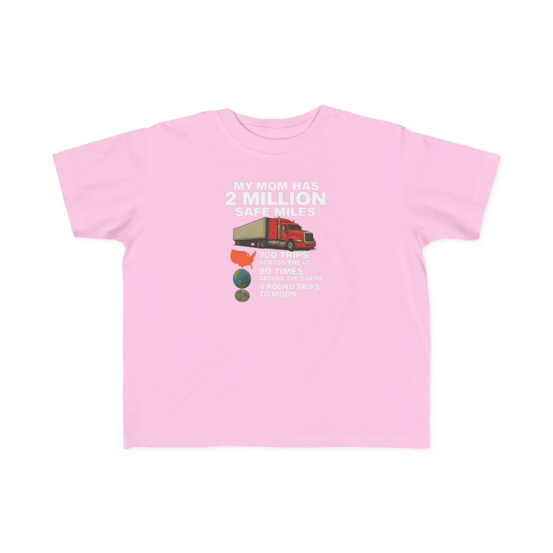 Toddler Tee - "My Mom Has 2 Million Safe Miles" Camping Adventure Shirt