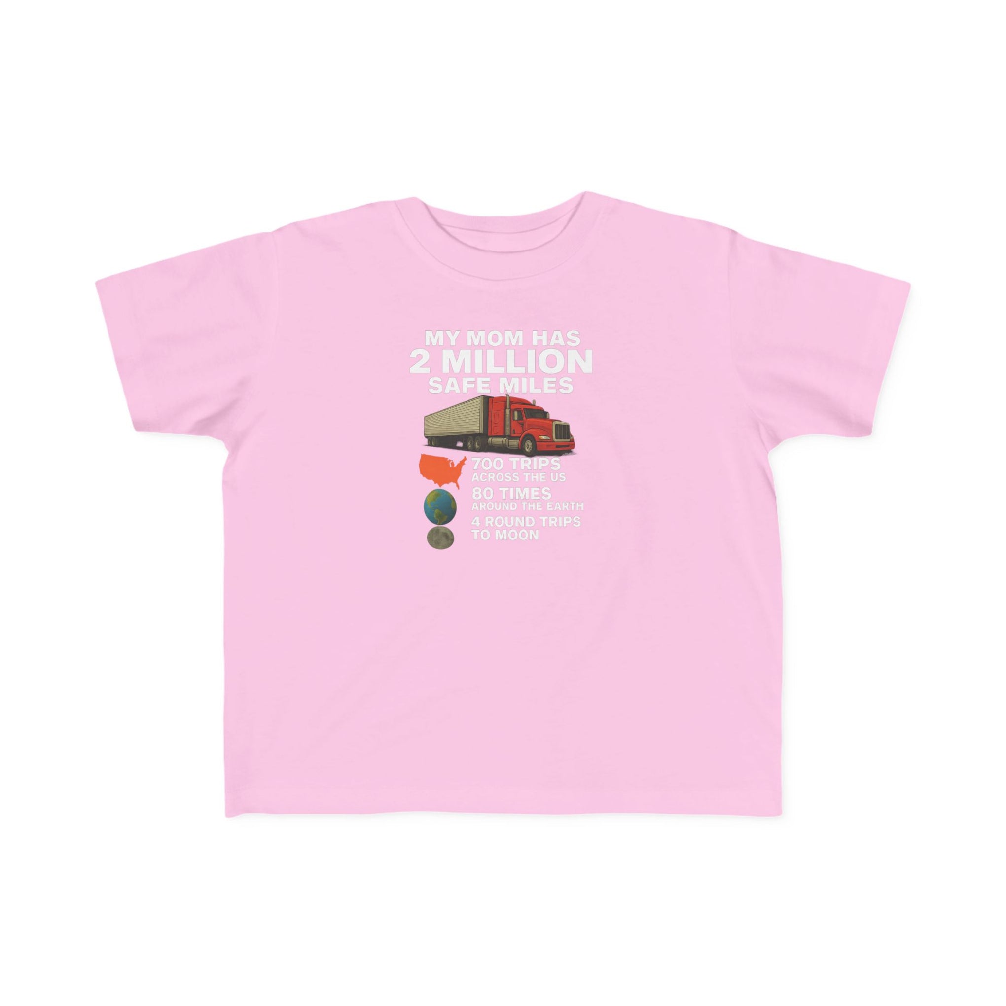 Toddler Tee - "My Mom Has 2 Million Safe Miles" Camping Adventure Shirt