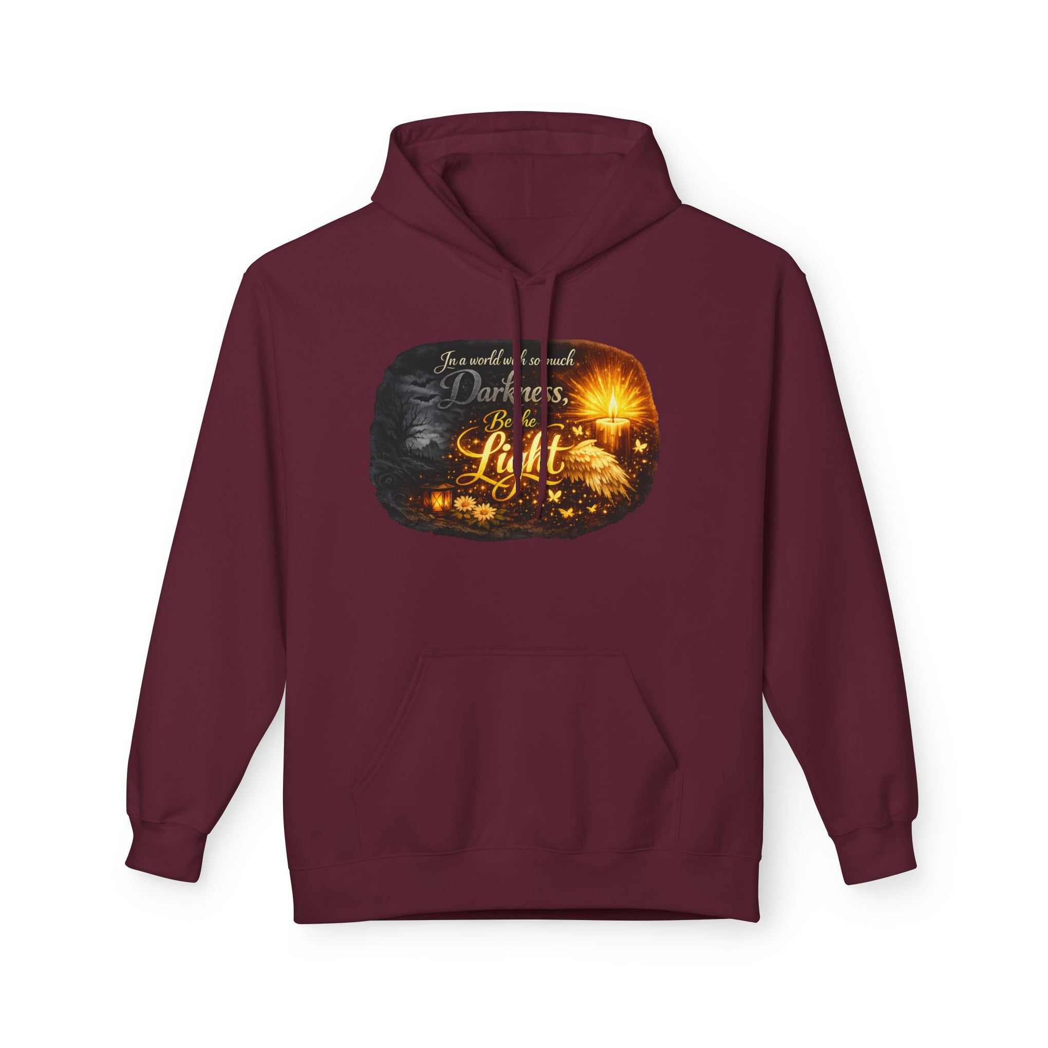 Inspirational Light Hoodie – "Darkness Can’t Overcome the Light" Spiritual Faith Sweatshirt