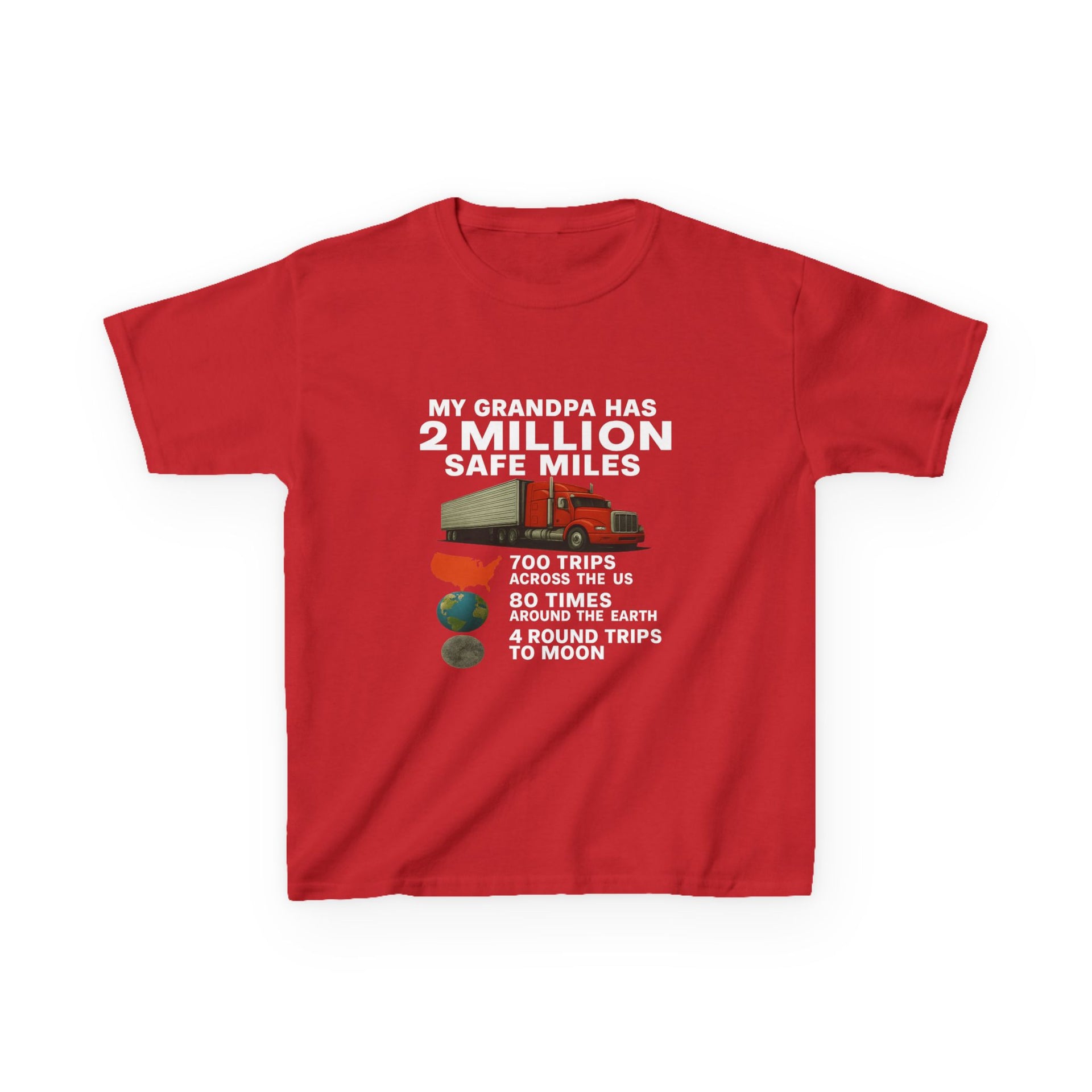 Kids Tee – “My Grandpa Has 2 Million Safe Miles” Vintage Pilot Aviation Shirt