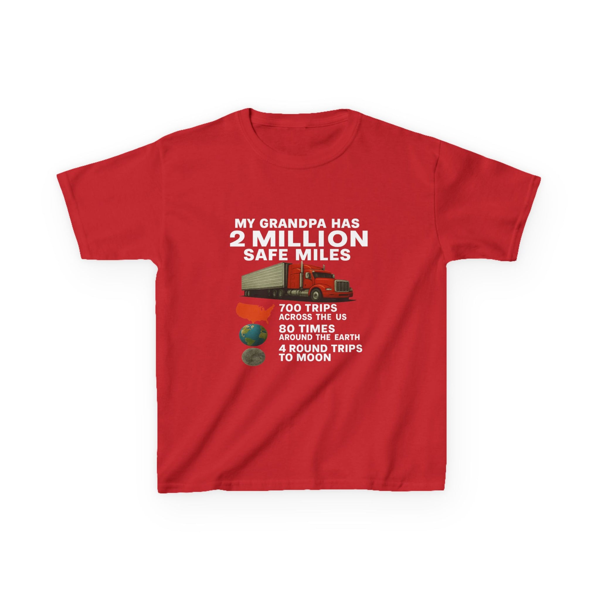 Kids Tee – “My Grandpa Has 2 Million Safe Miles” Vintage Pilot Aviation Shirt