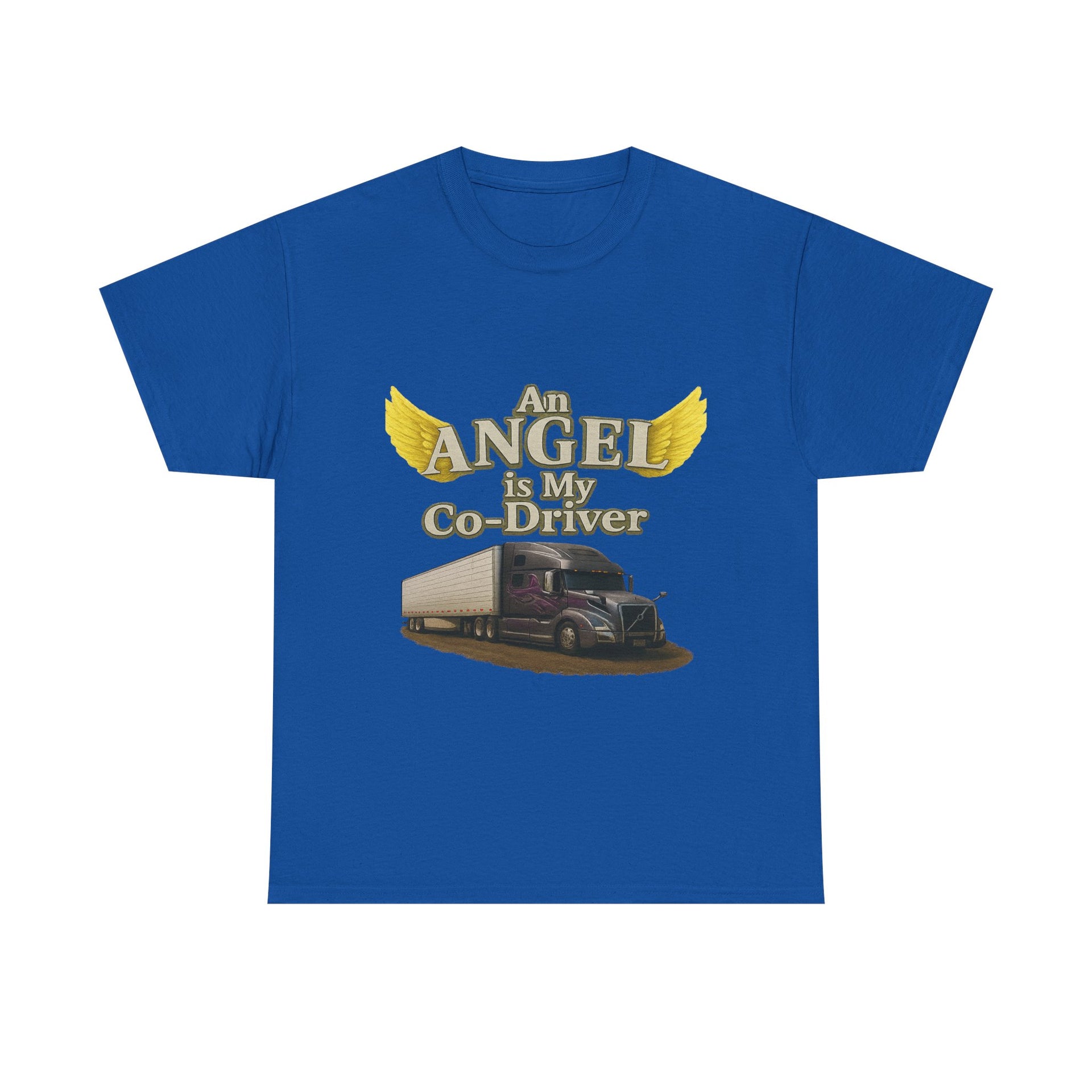 Van "Angel is my co-driver" Unisex Heavy Cotton Tee