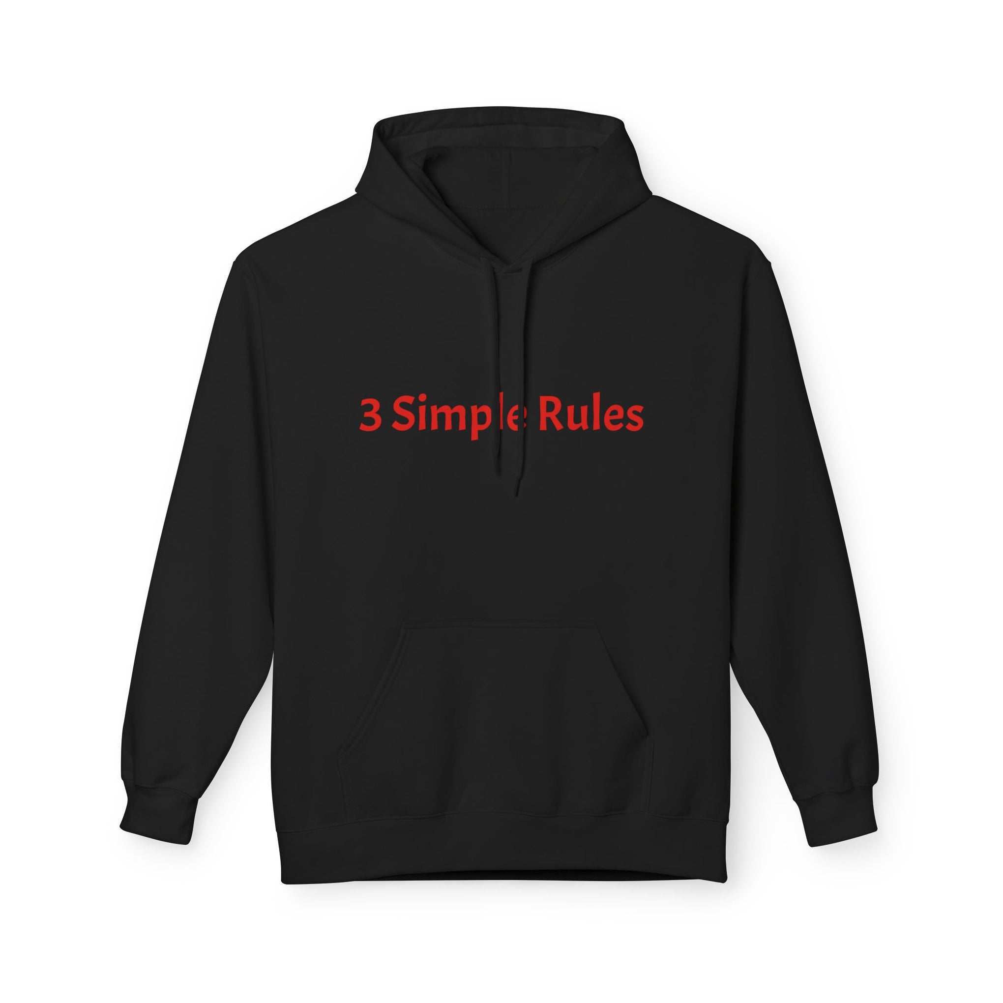 Hoodie — '3 Simple Rules' Trucker Safety Graphic Hoodie (Enjoy the Ride — Get Home Safe)