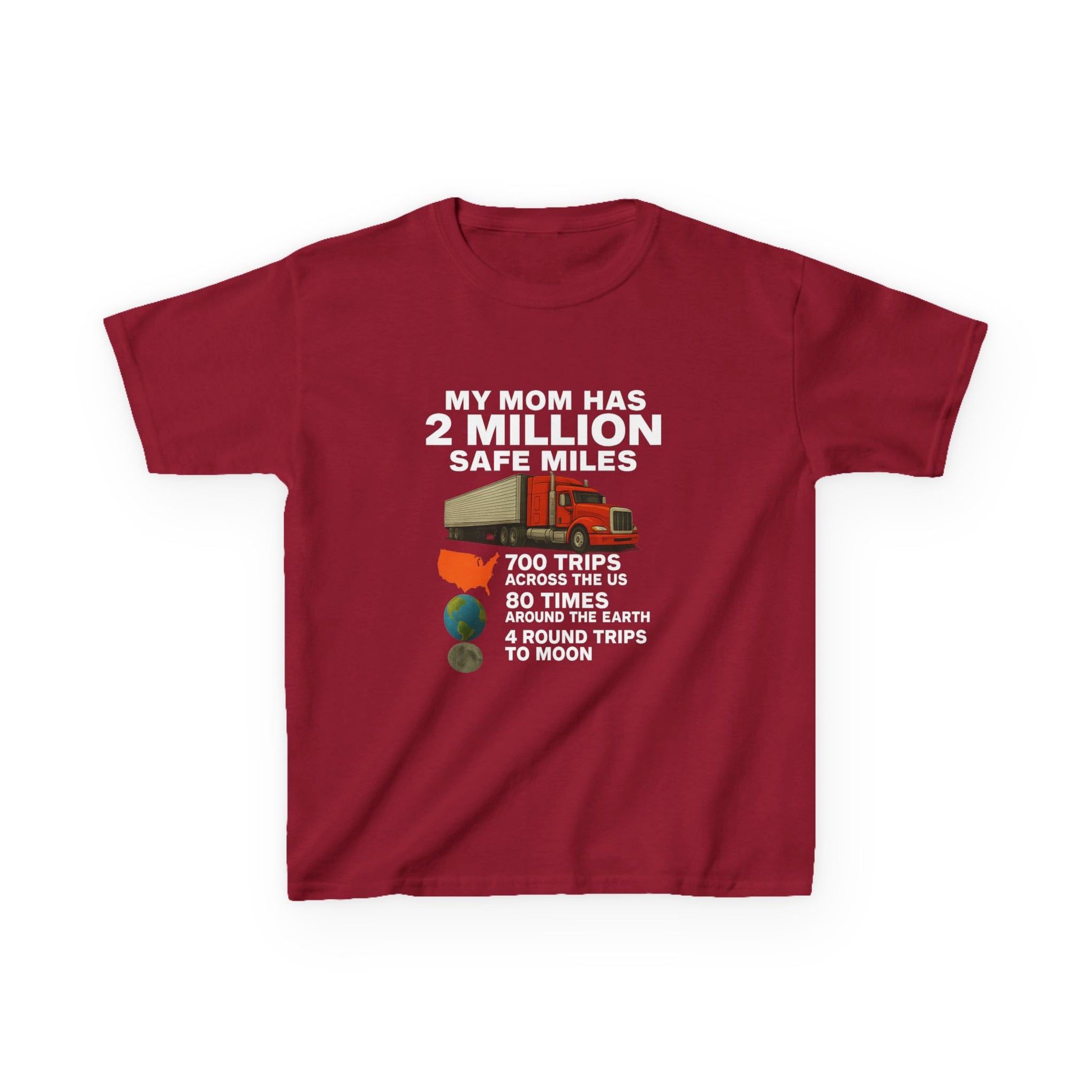 Kids Tee - "My Mom Has 2 Million Safe Miles" Driving Milestone Shirt