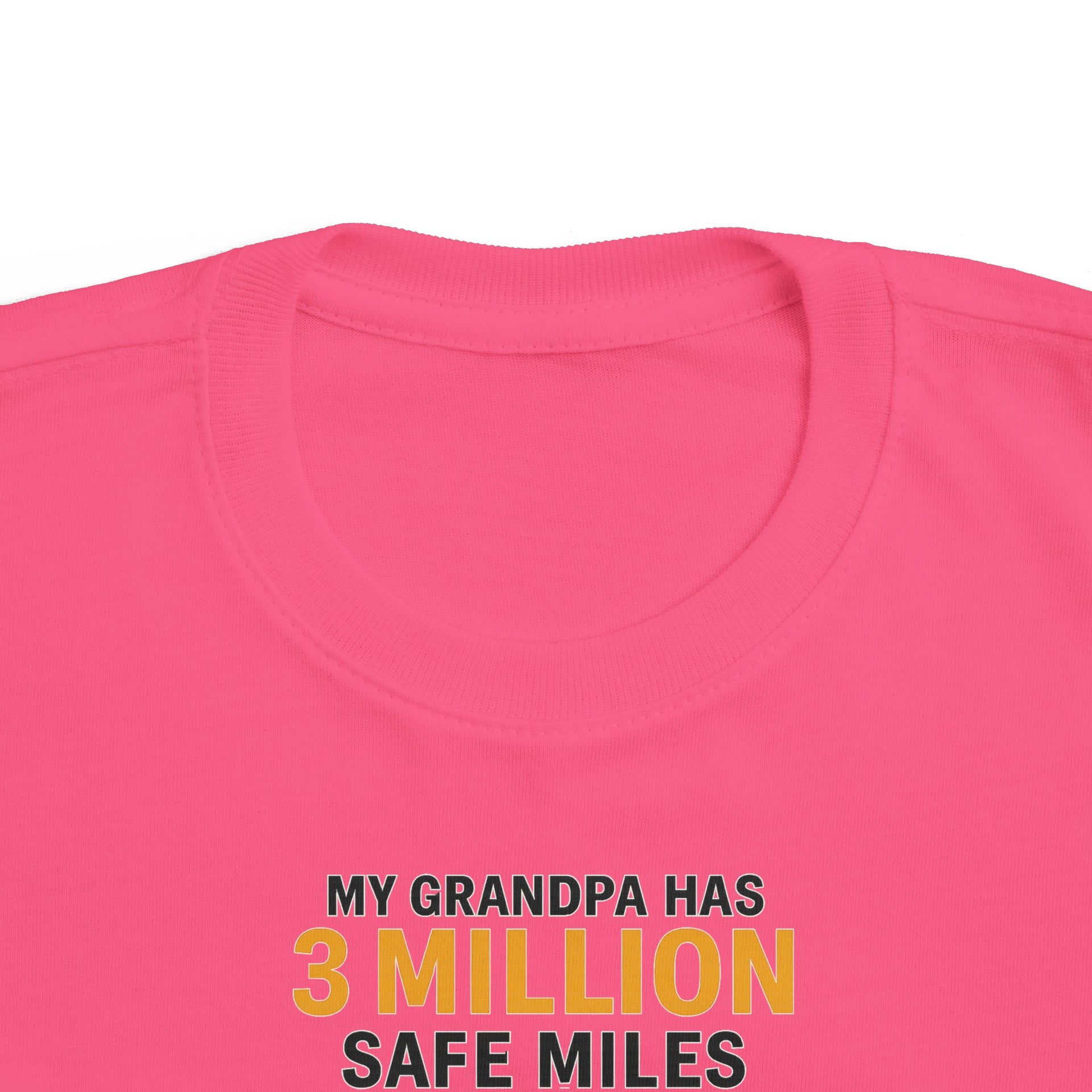 Toddler Tee - "My Grandpa Has 3 Million Safe Miles" Vintage Camper Kids Shirt