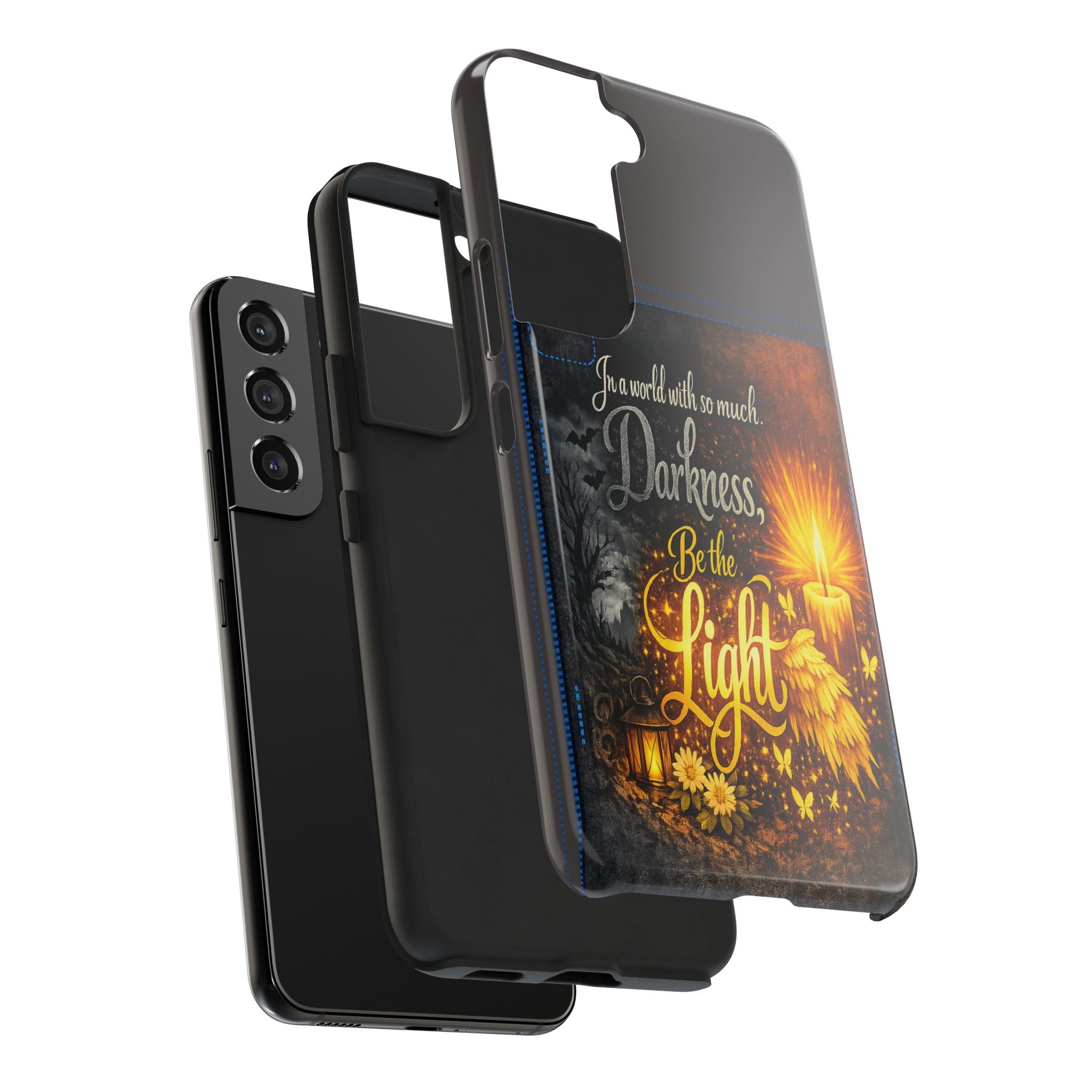 Phone Case — "In a world with so much darkness, Be the Light" Inspirational Tough Case