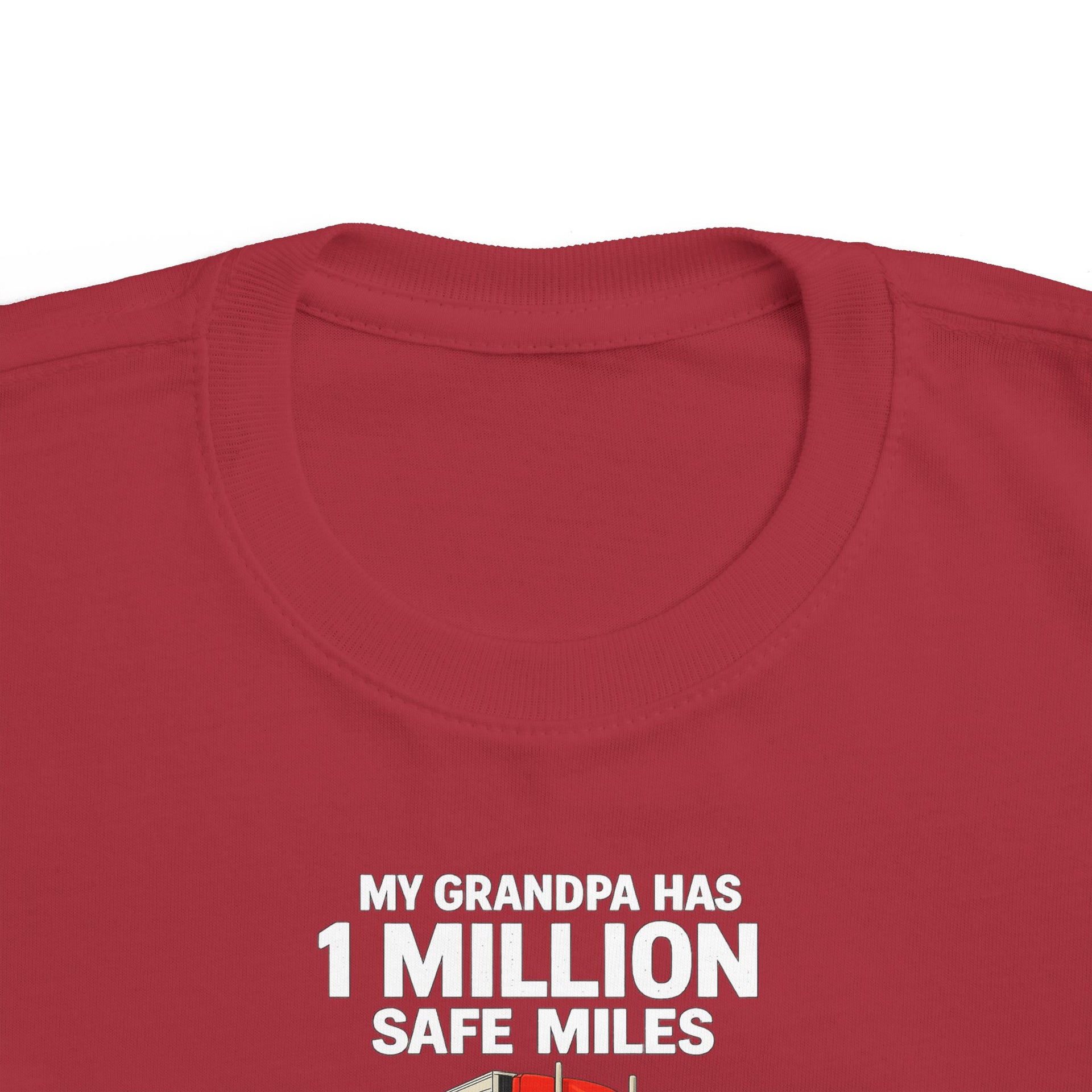 Toddler Tee – "My Grandma Has 1 Million Safe Miles" Cute Grandma Road-Trip Shirt