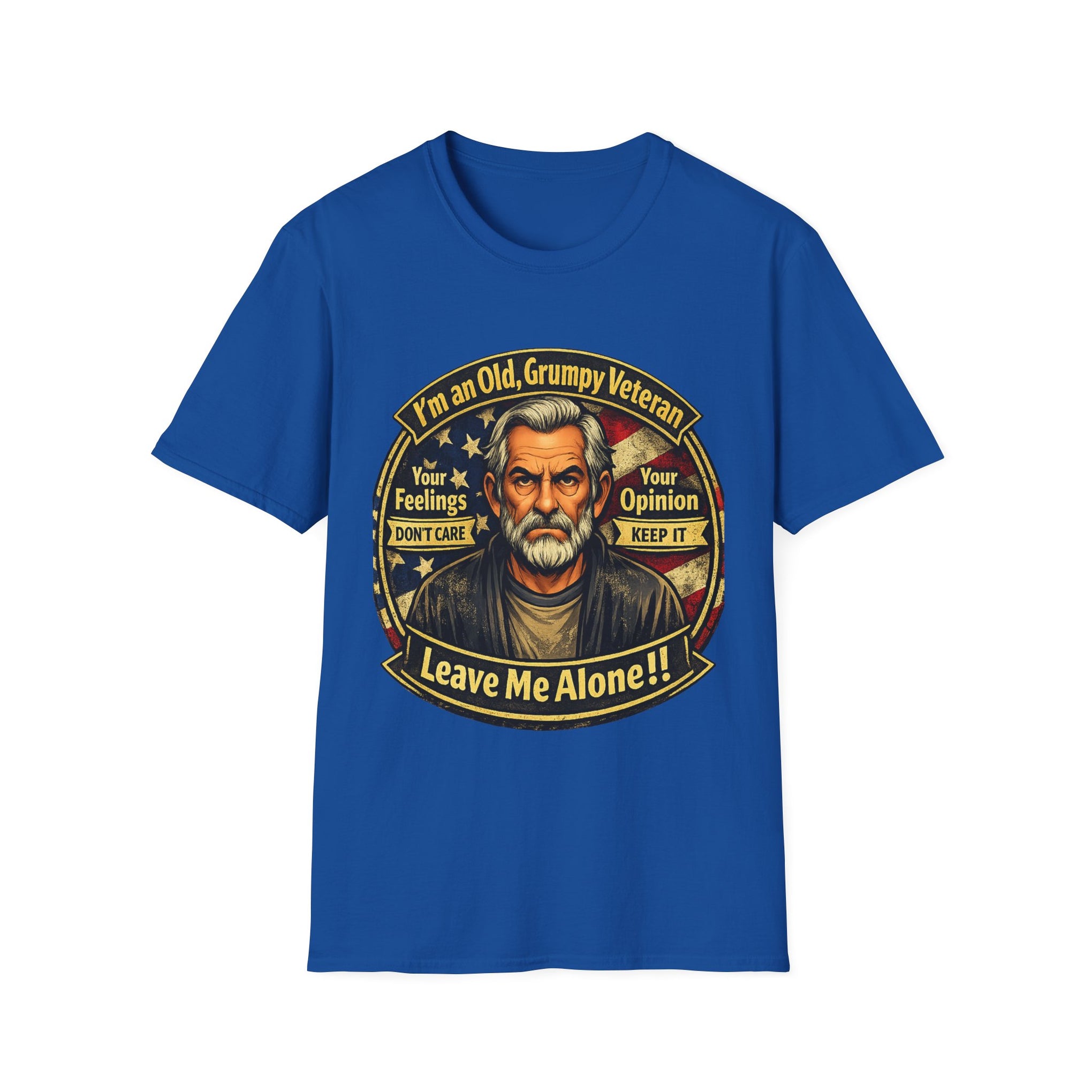 Veteran 'Leave Me Alone' T-Shirt — Old Grumpy Veteran Graphic Tee